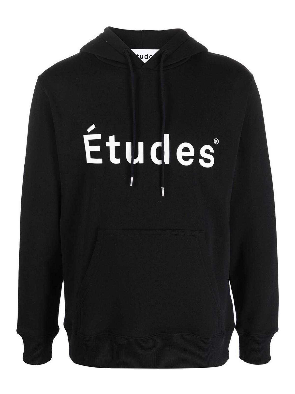 Etudes Studio Logo Organic Cotton Hoodie In Black