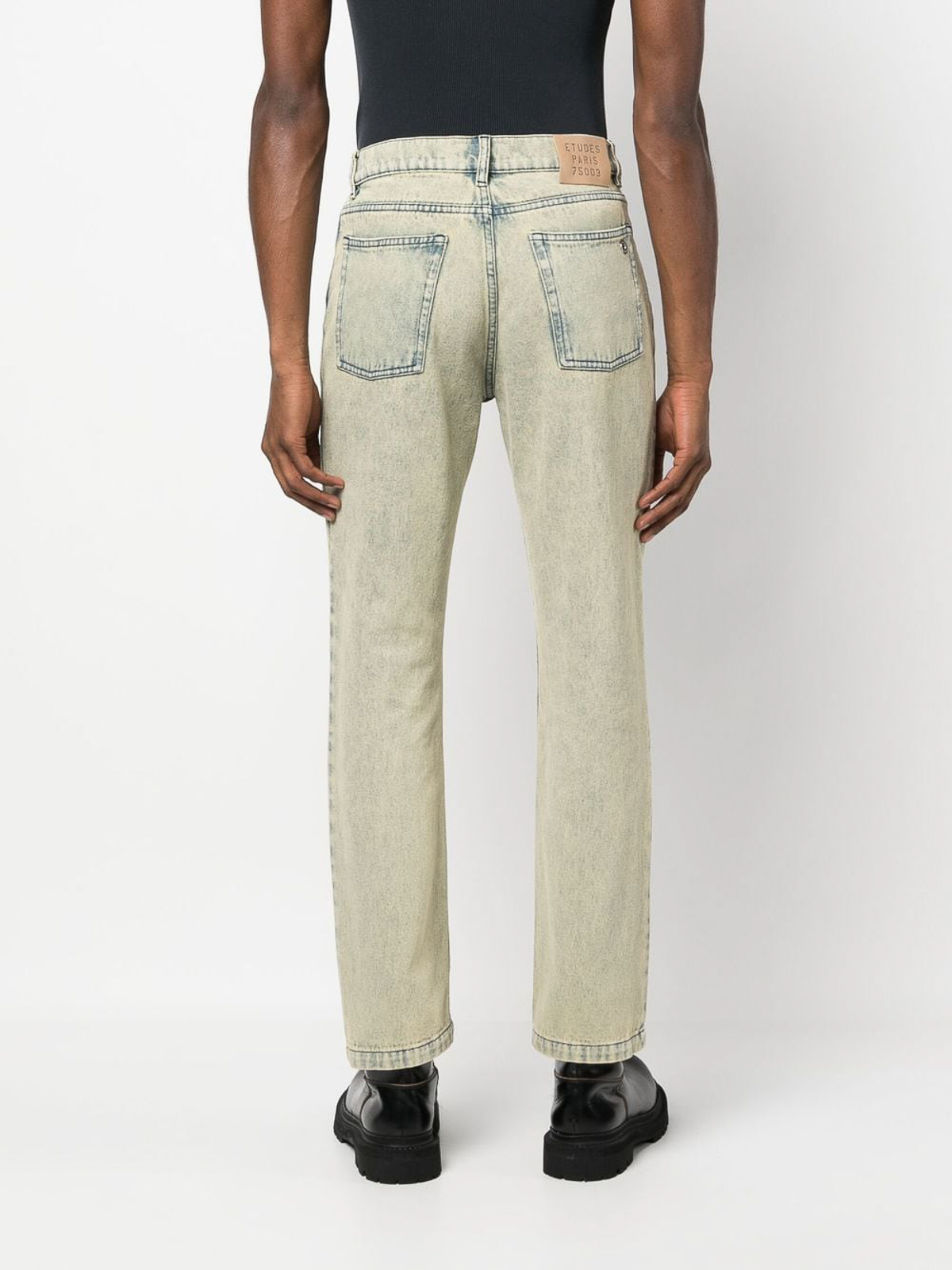Shop Etudes Studio Organic Cotton Jeans In Yellow