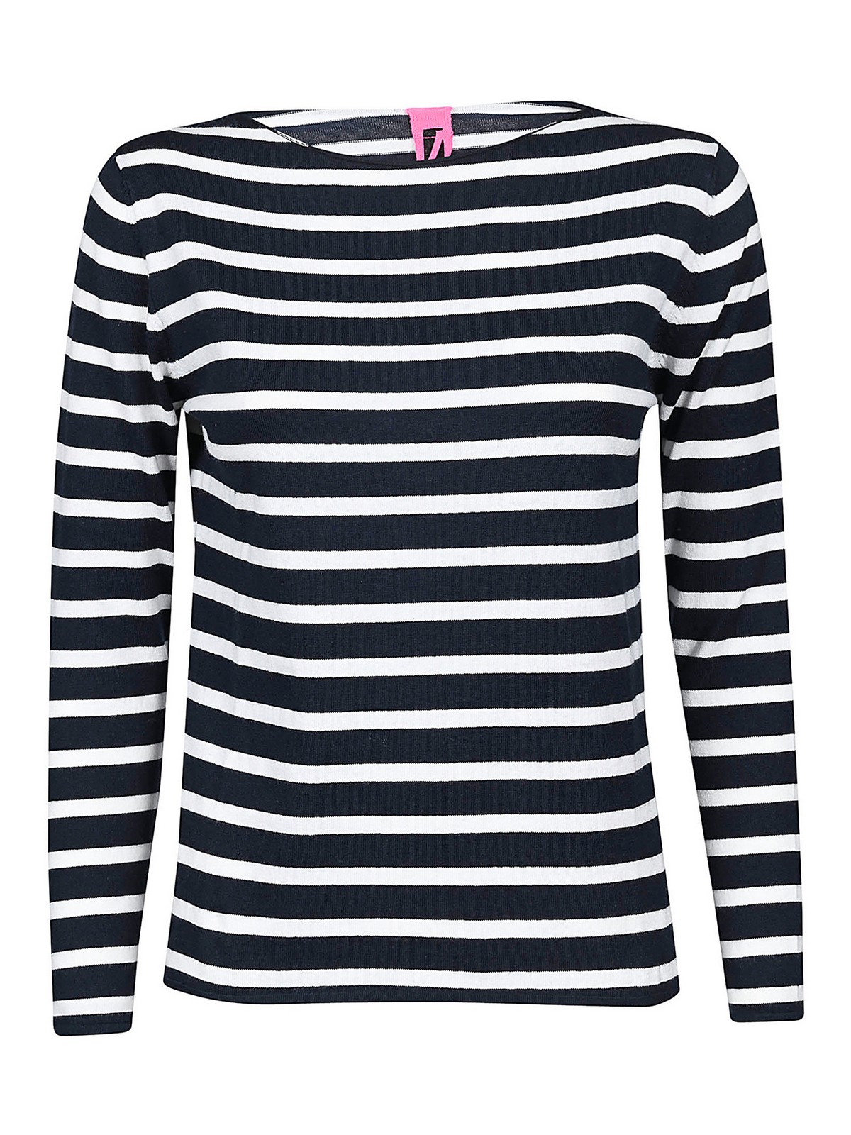 Alessandro Aste Cashmere Blend Striped Sweater In Blue