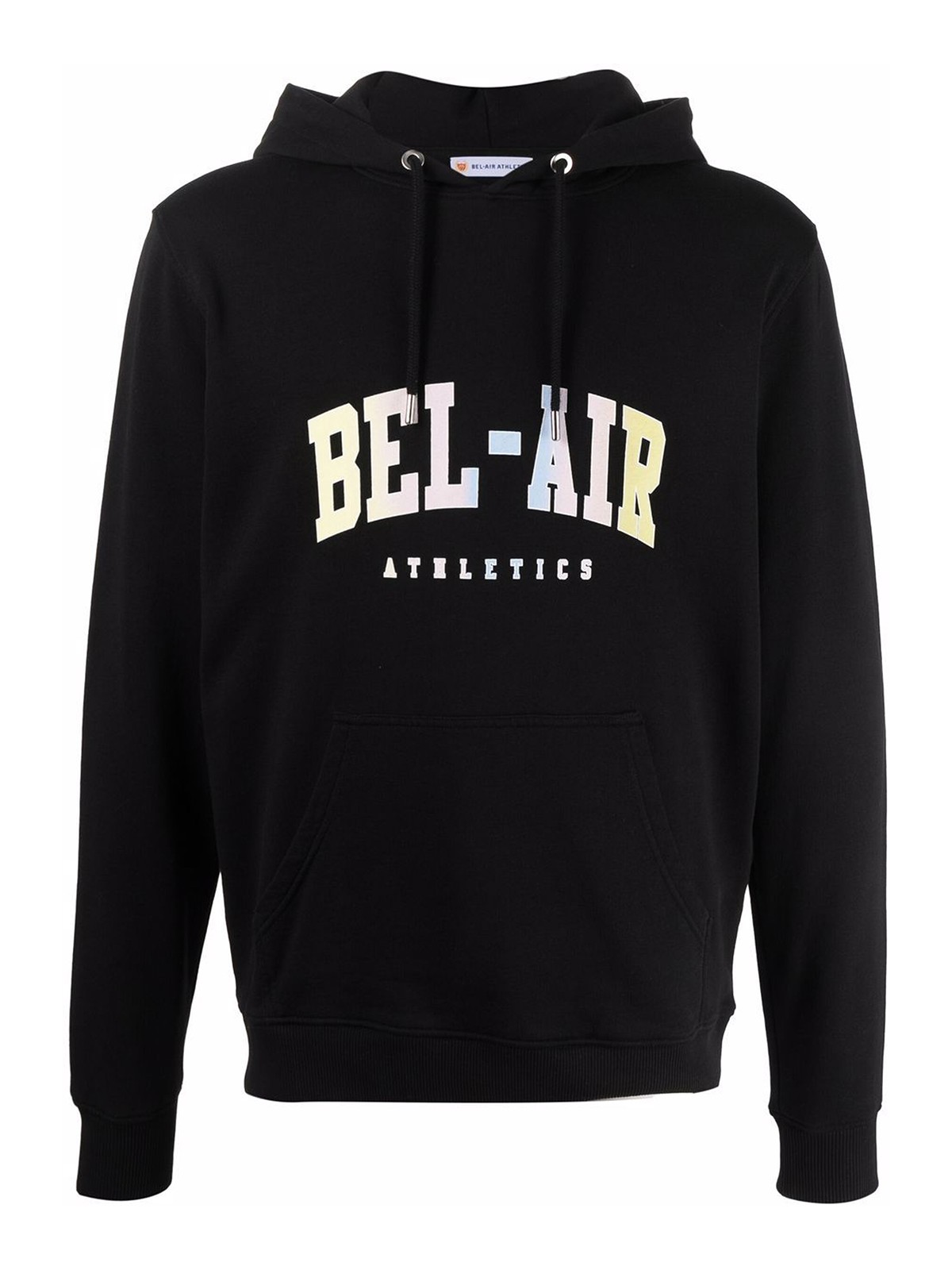 Bel-air Athletics Cotton Logo Hoodie In Black