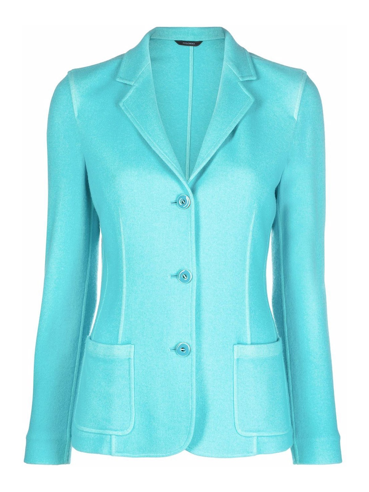 Shop Colombo Cashmere And Silk Blend Jacket In Blue