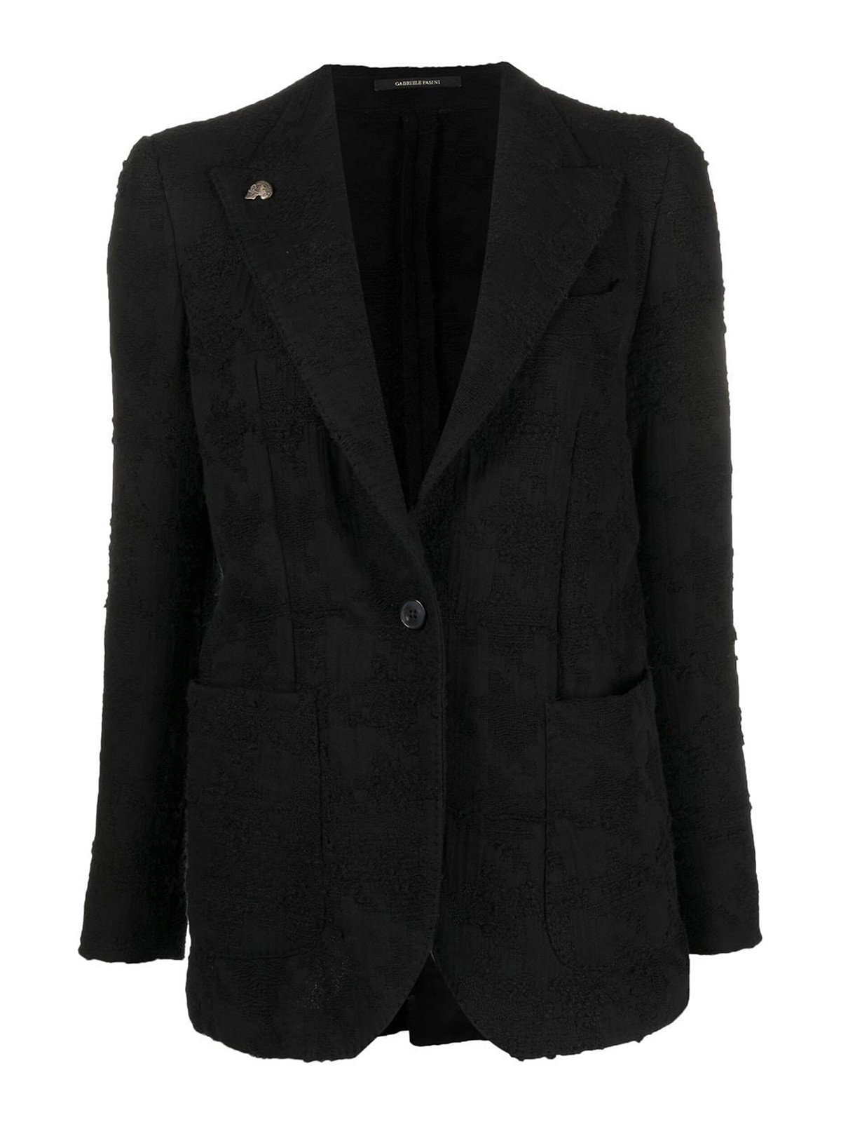 Gabriele Pasini Cotton Single Breasted Jacket In Negro