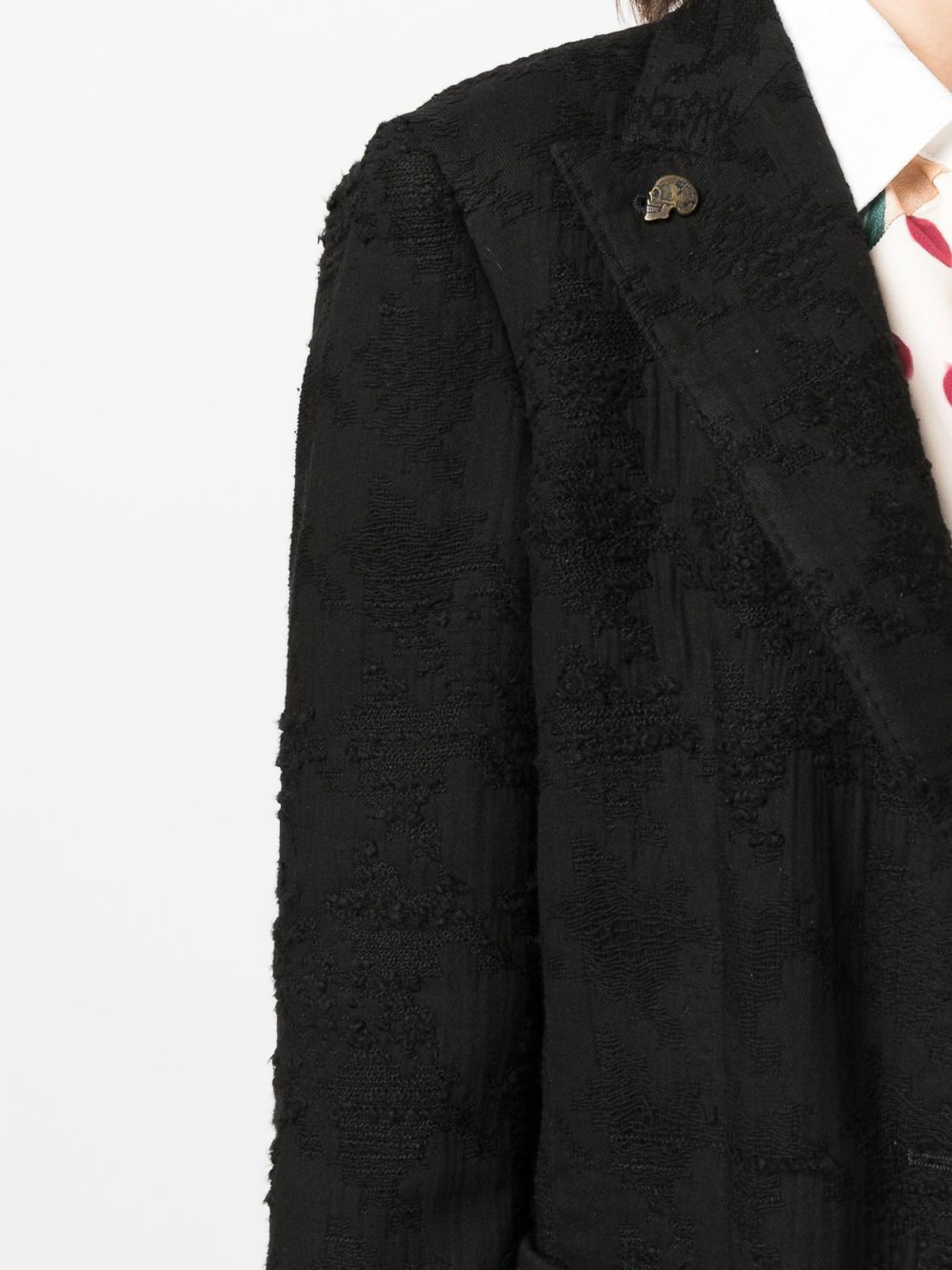 Shop Gabriele Pasini Cotton Single Breasted Jacket In Negro