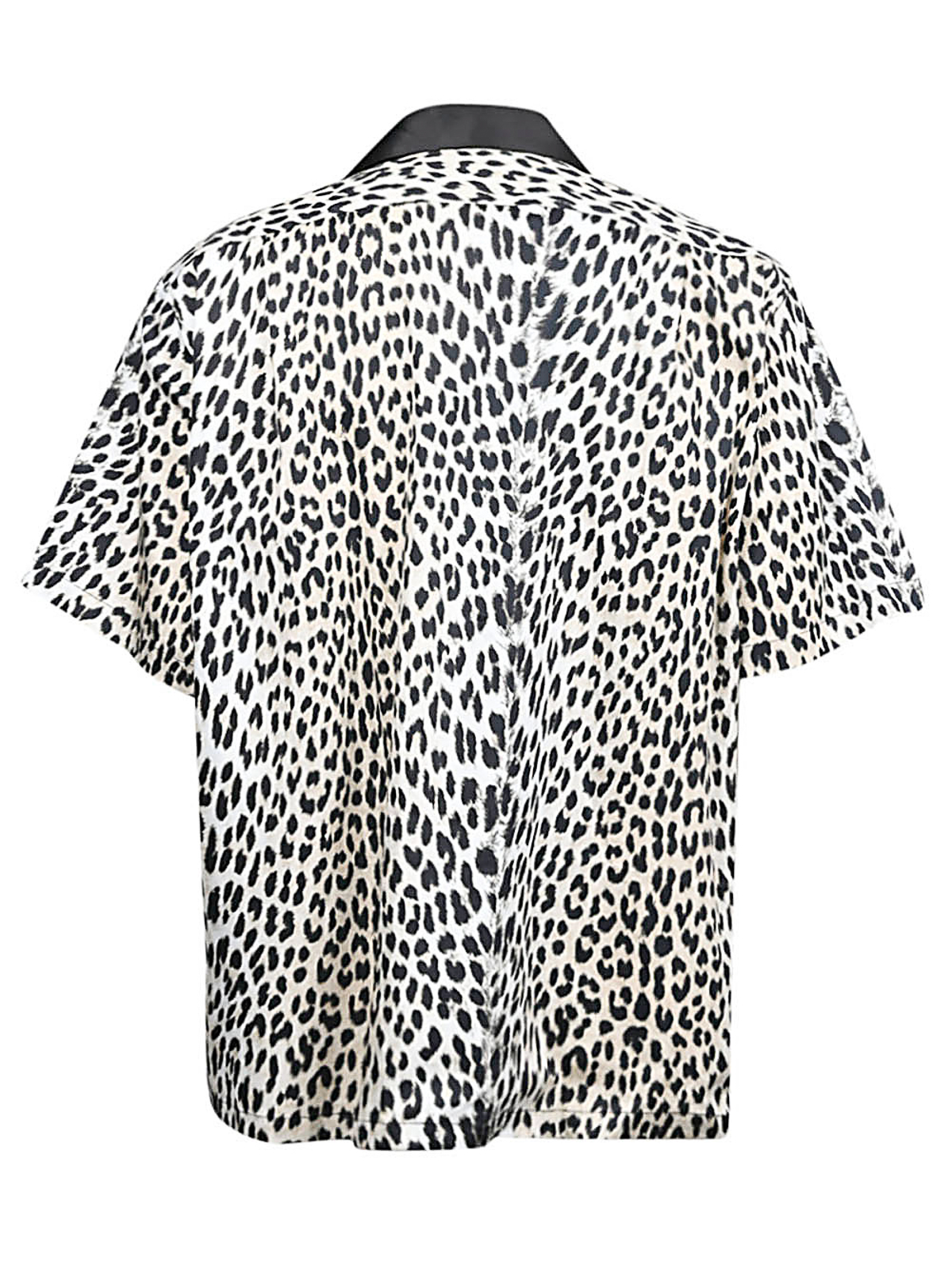 Shop Havanii Leopard Print Cotton Shirt In Black