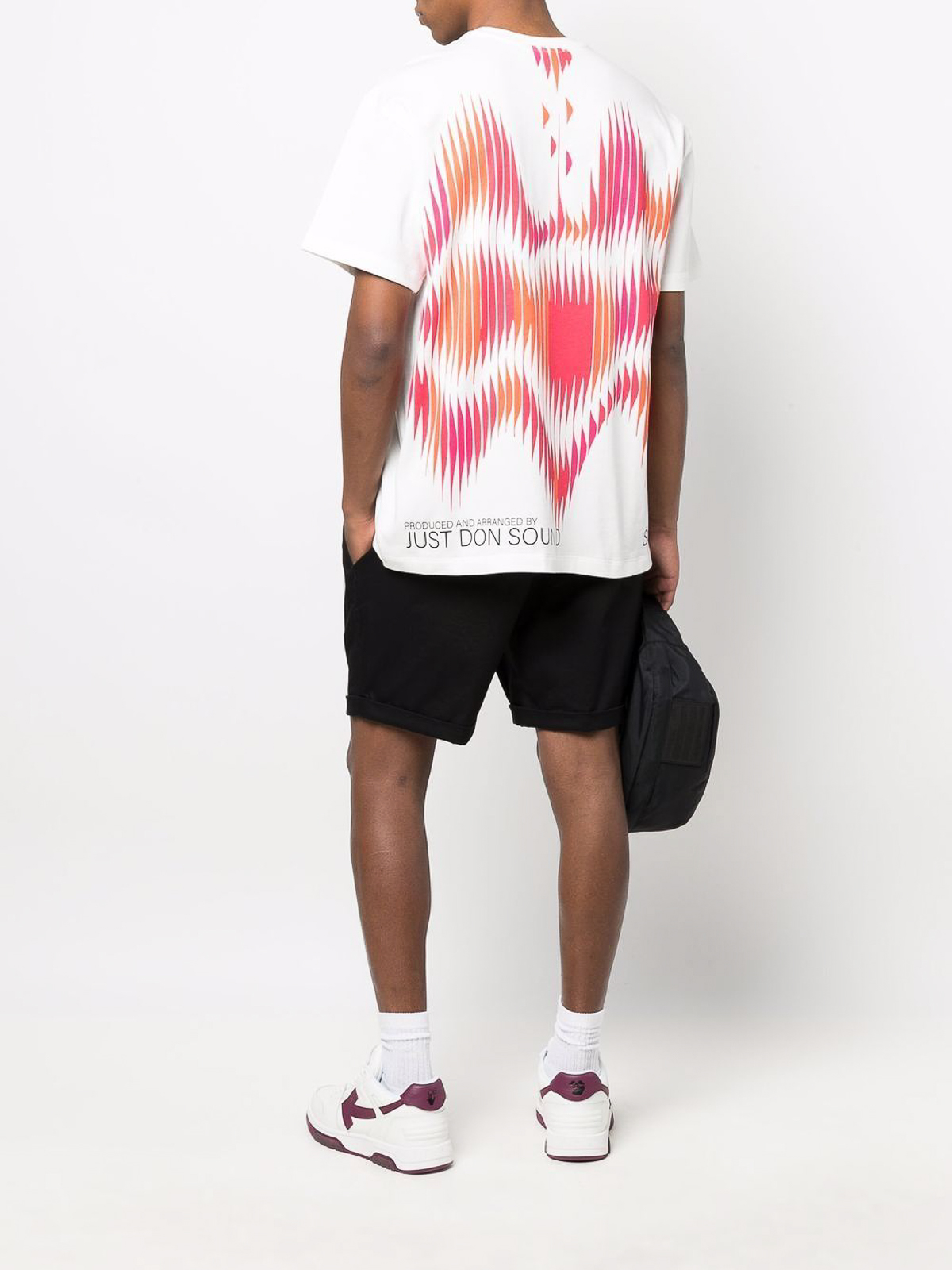 Shop Just Don Cotton Printed T-shirt In White