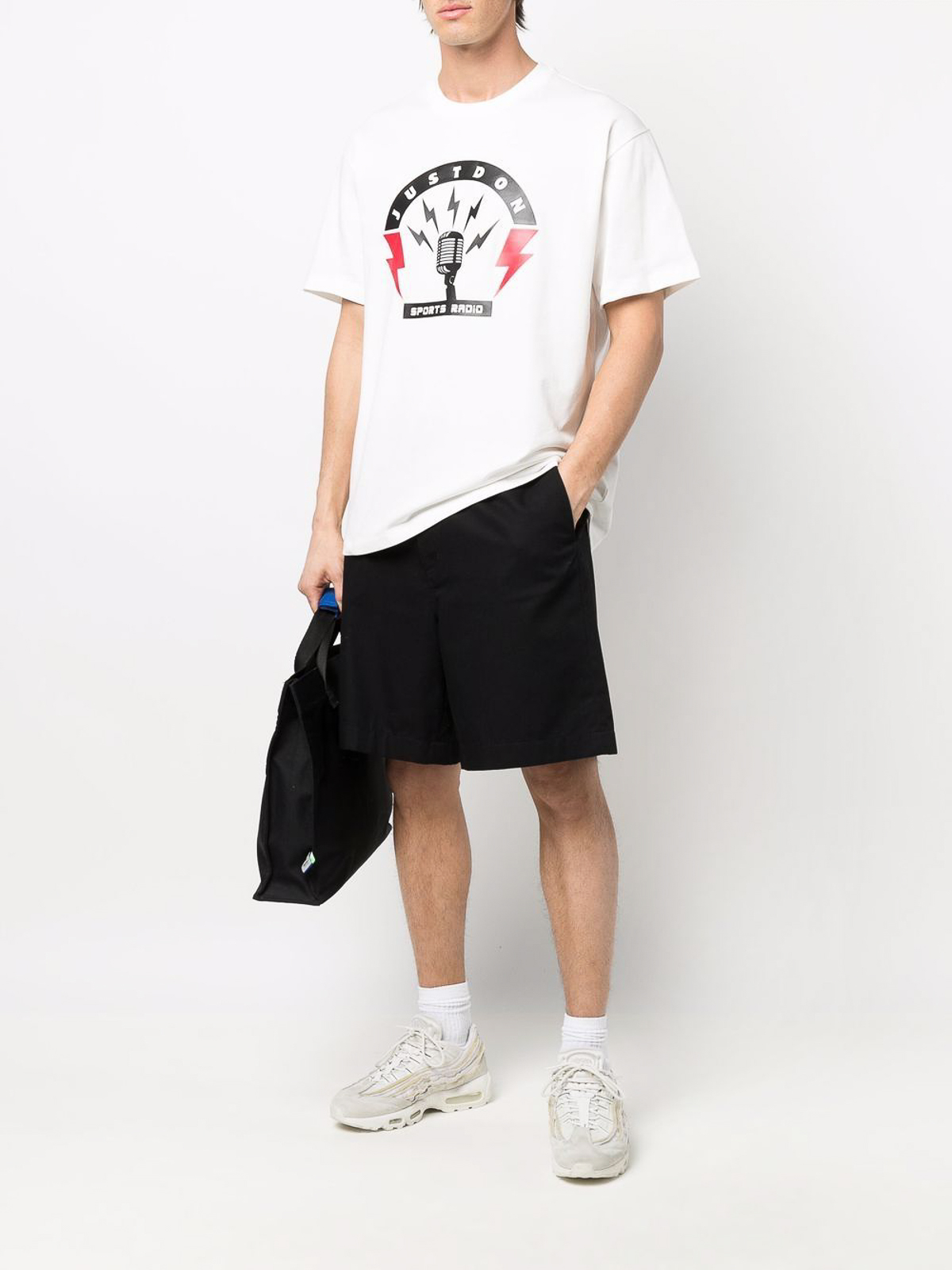 Shop Just Don Cotton Printed T-shirt In White