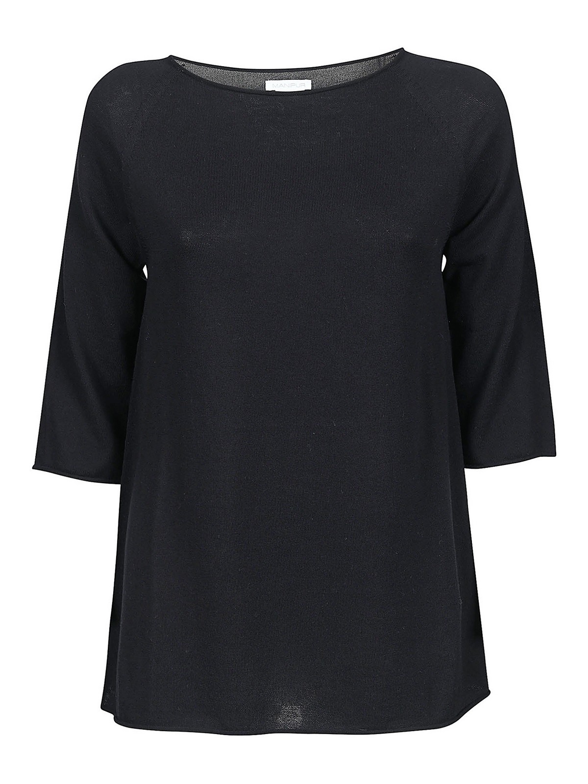 Manipur Cashmere Cotton Sweater In Black