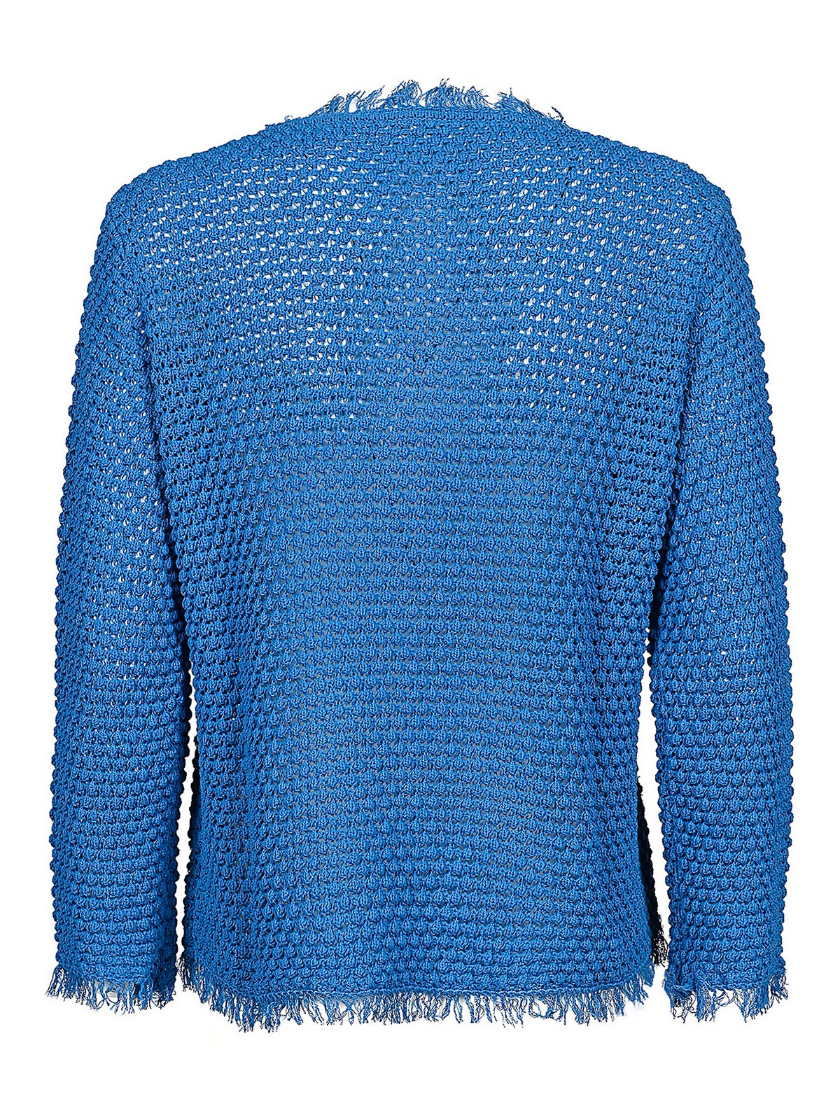 Manipur Cashmere Cotton Sweater In Blue