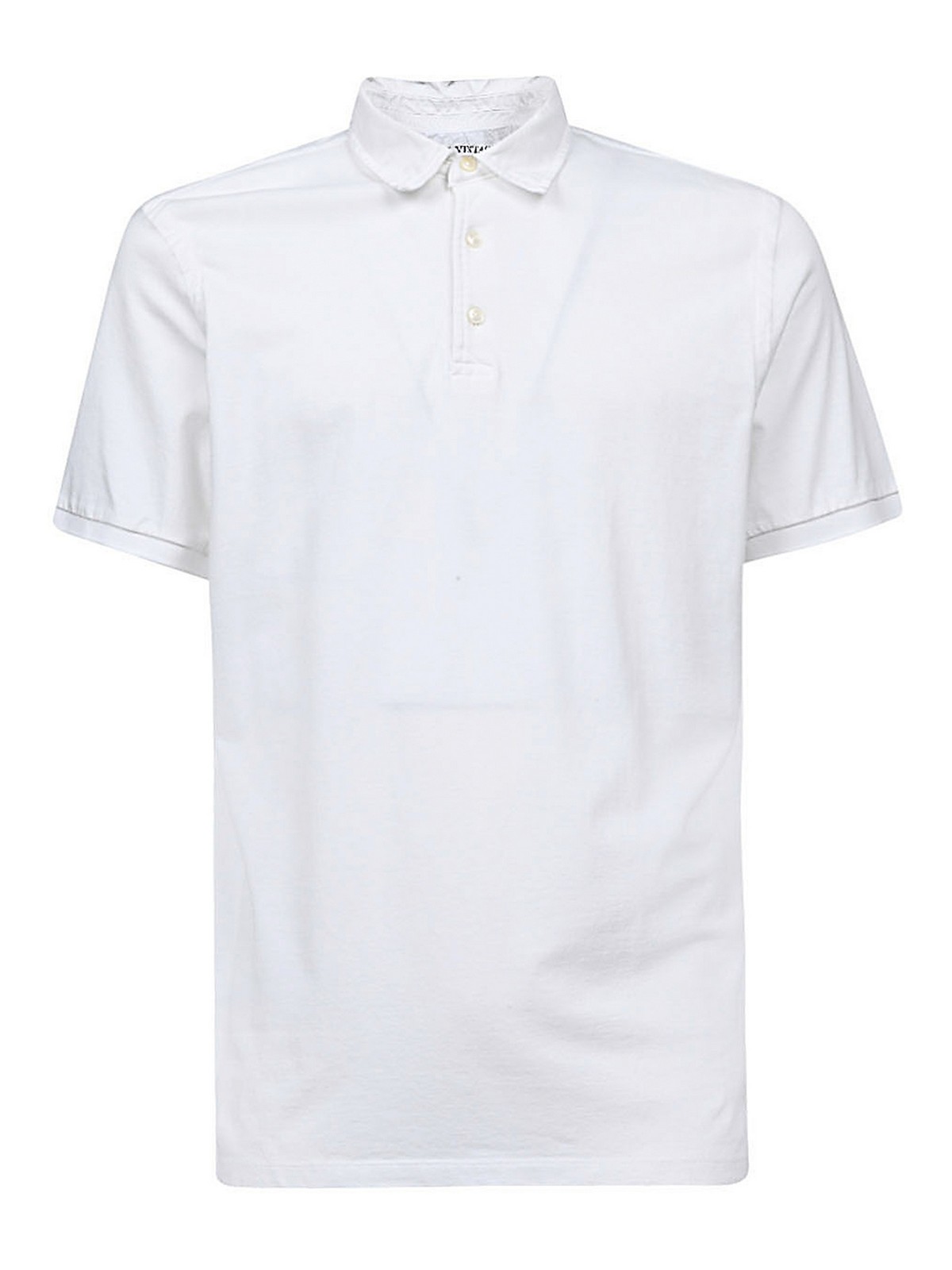 Original Vintage Style Cotton Polo Shirt In White