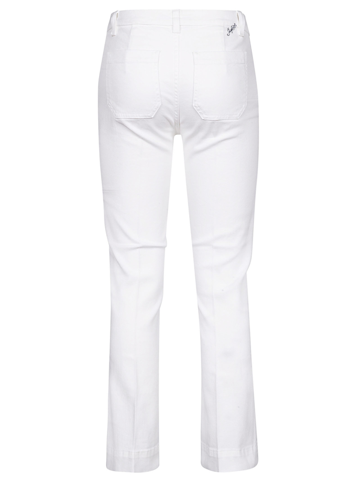 Shop Seafarer Cropped Flare Trousers In White