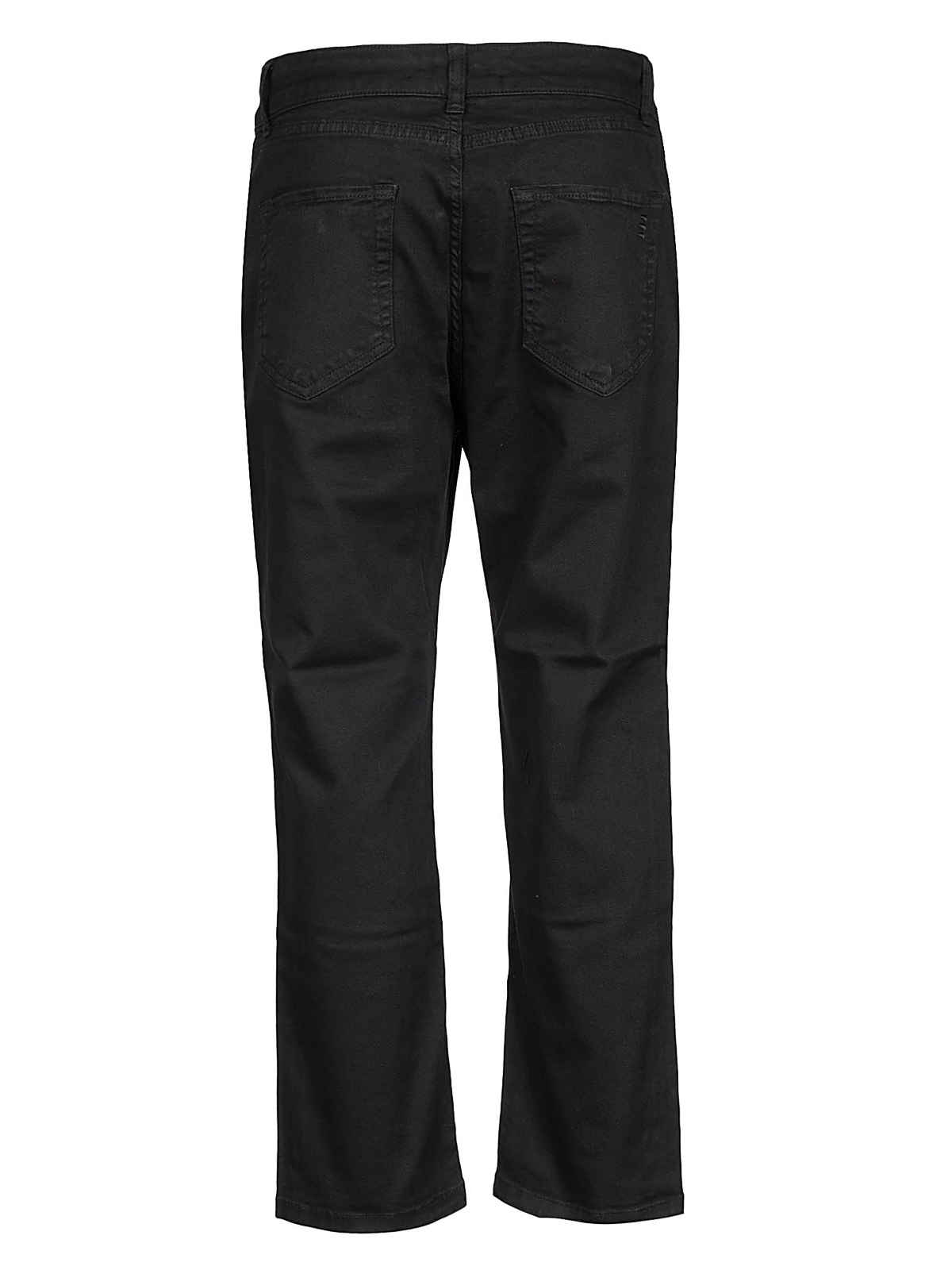 Shop Skill&genes Casual Trousers In Black