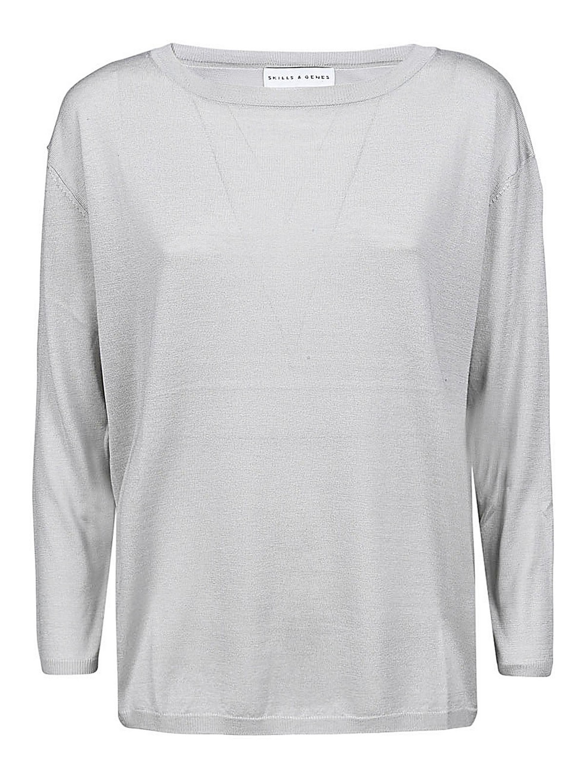 Skill&genes Cotton T-shirt In Grey
