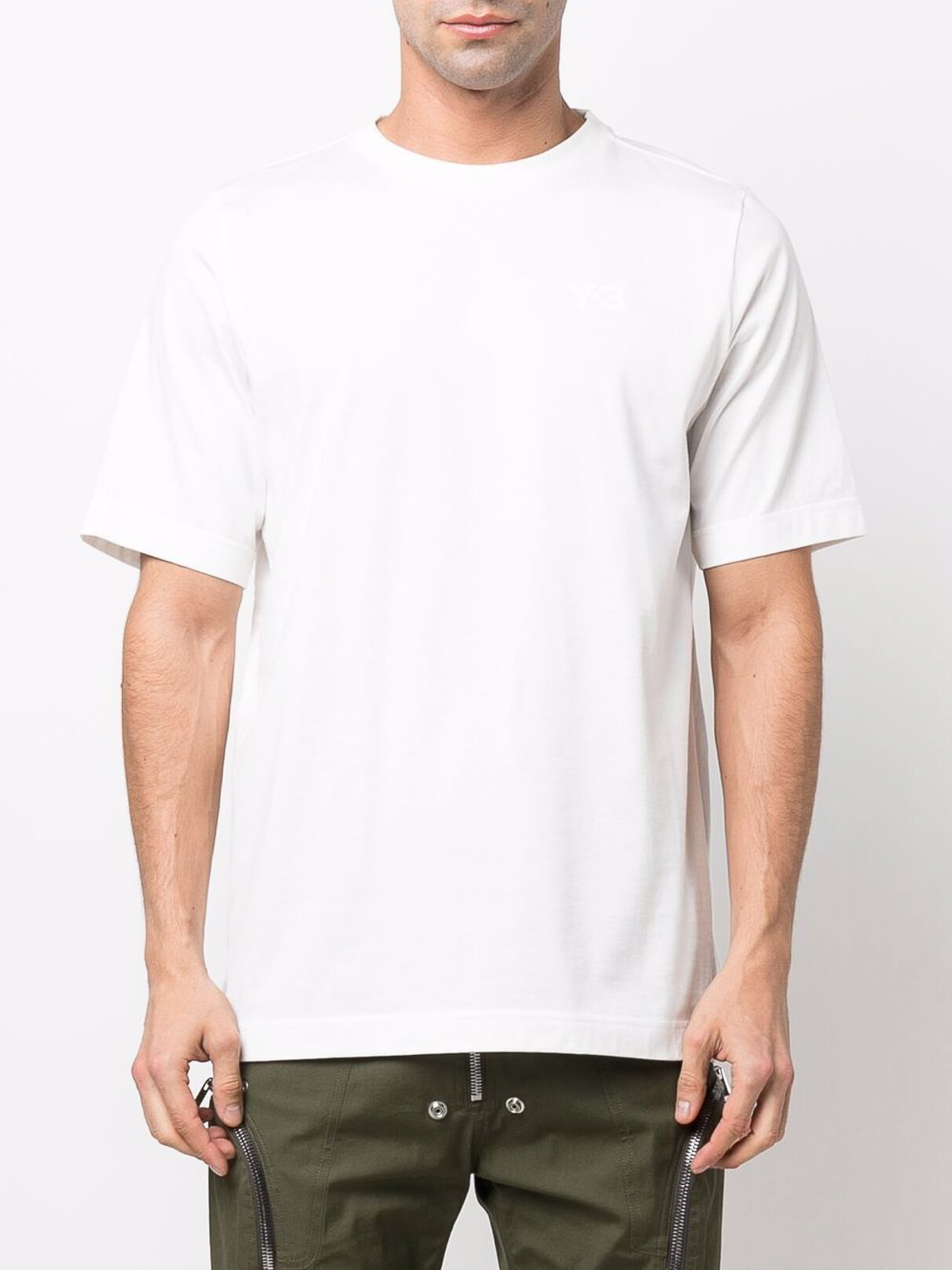 Shop Y-3 Cotton Oversized T-shirt In White