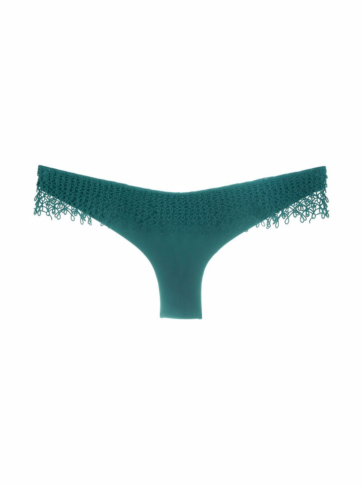 Shop La Perla Etoile Brazilian Bikini Bottom In Green