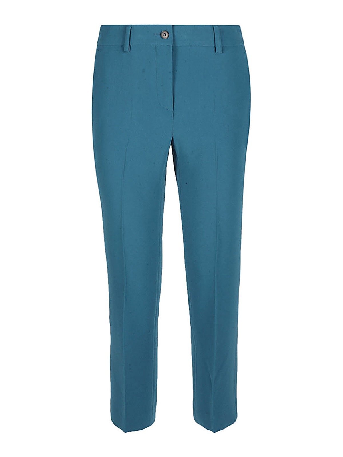 Shop Alberto Biani Cady Flared Trousers In Blue