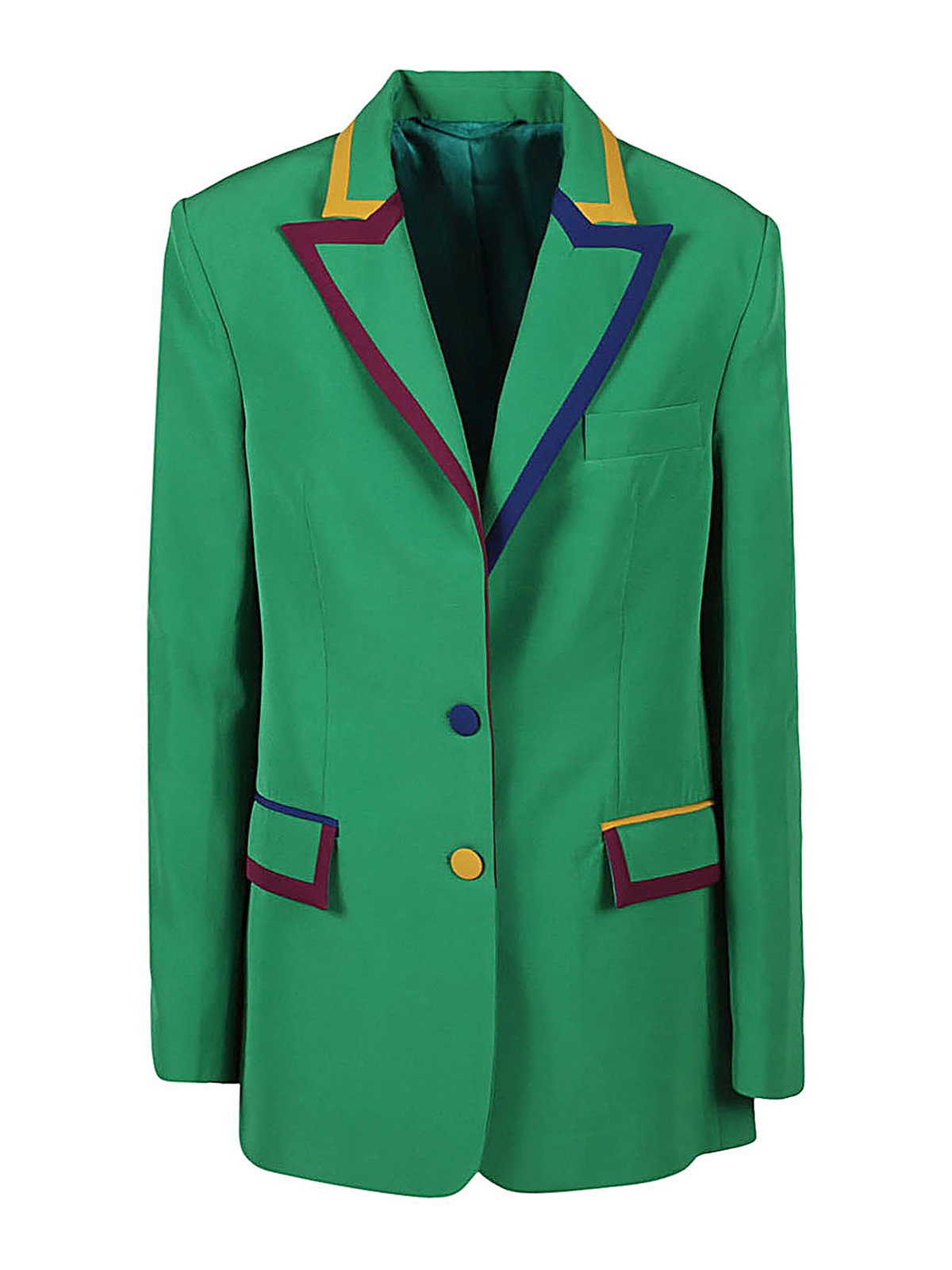 Shop Alessandro Enriquez Single-breasted Jacket In Green
