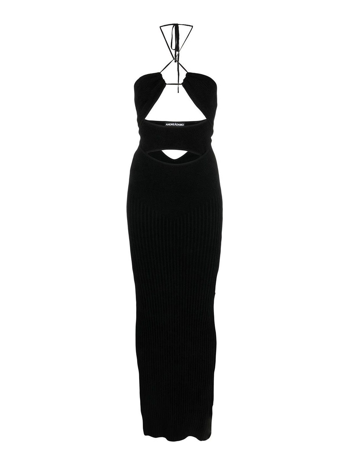 Andredamo Cut-out strapless velvet long dress|DR167744730473