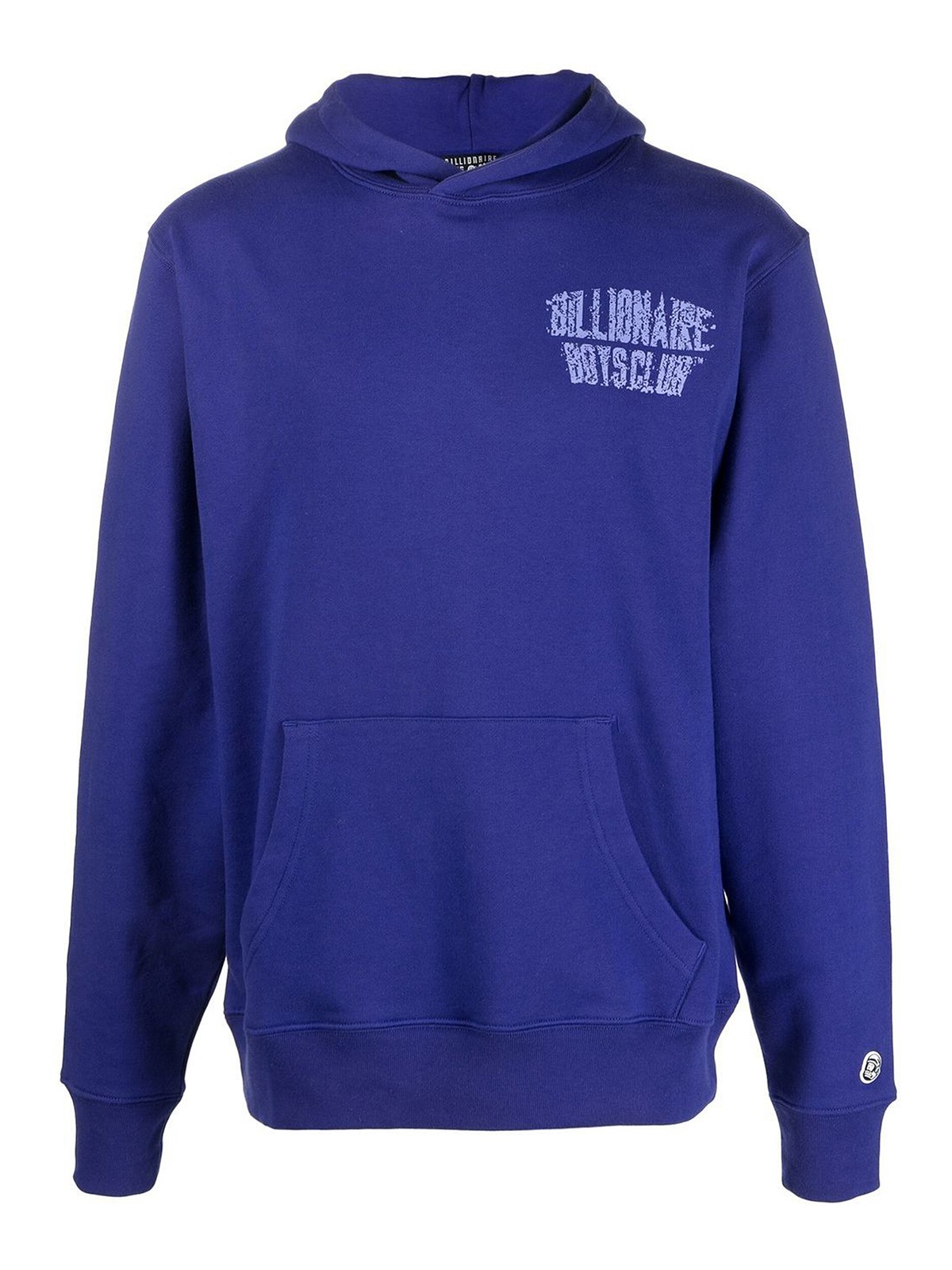 Billionaire Logo Cotton Hoodie In Purple