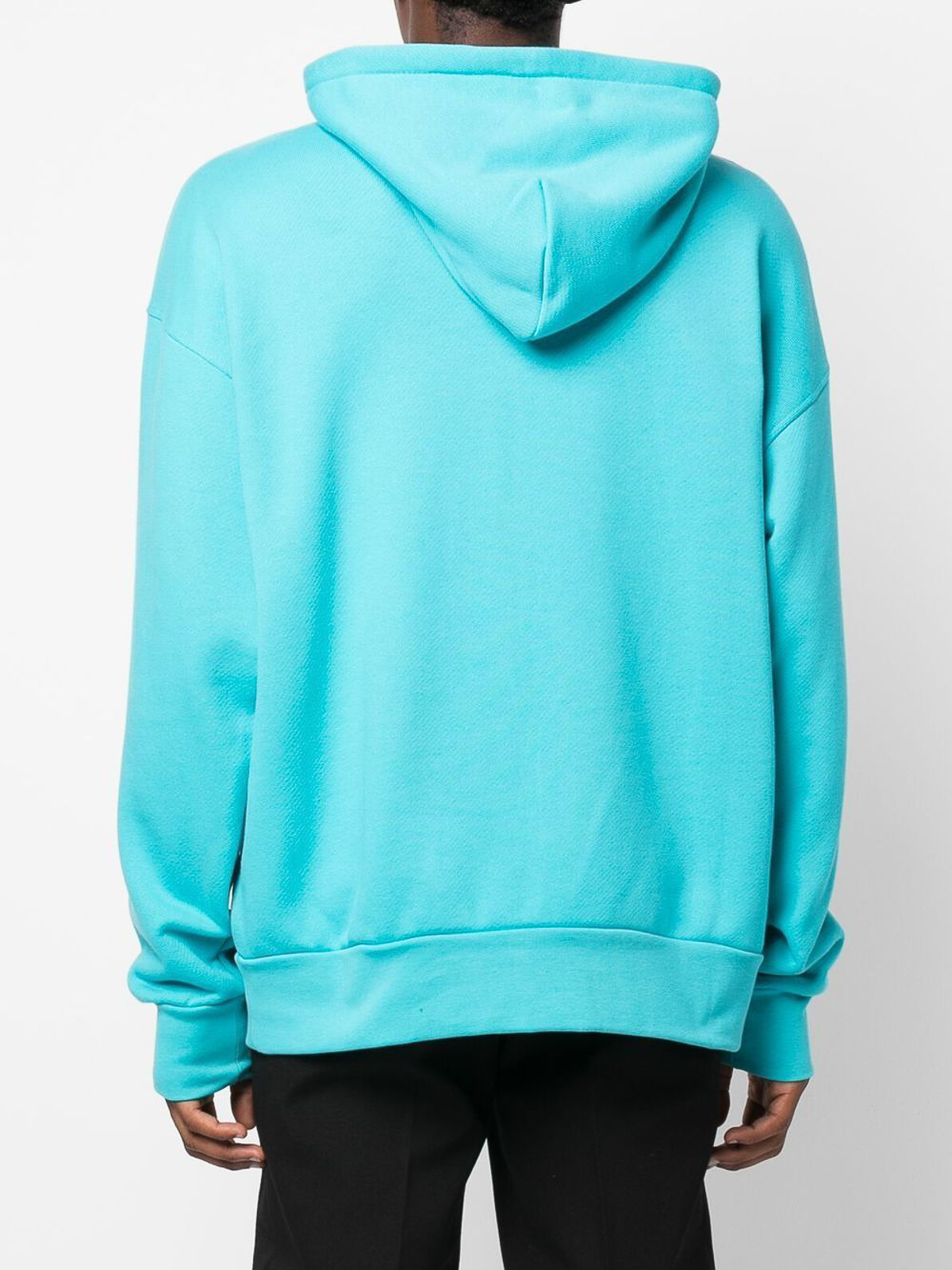 Shop Botter Embroidered Organic Cotton Hoodie In Blue