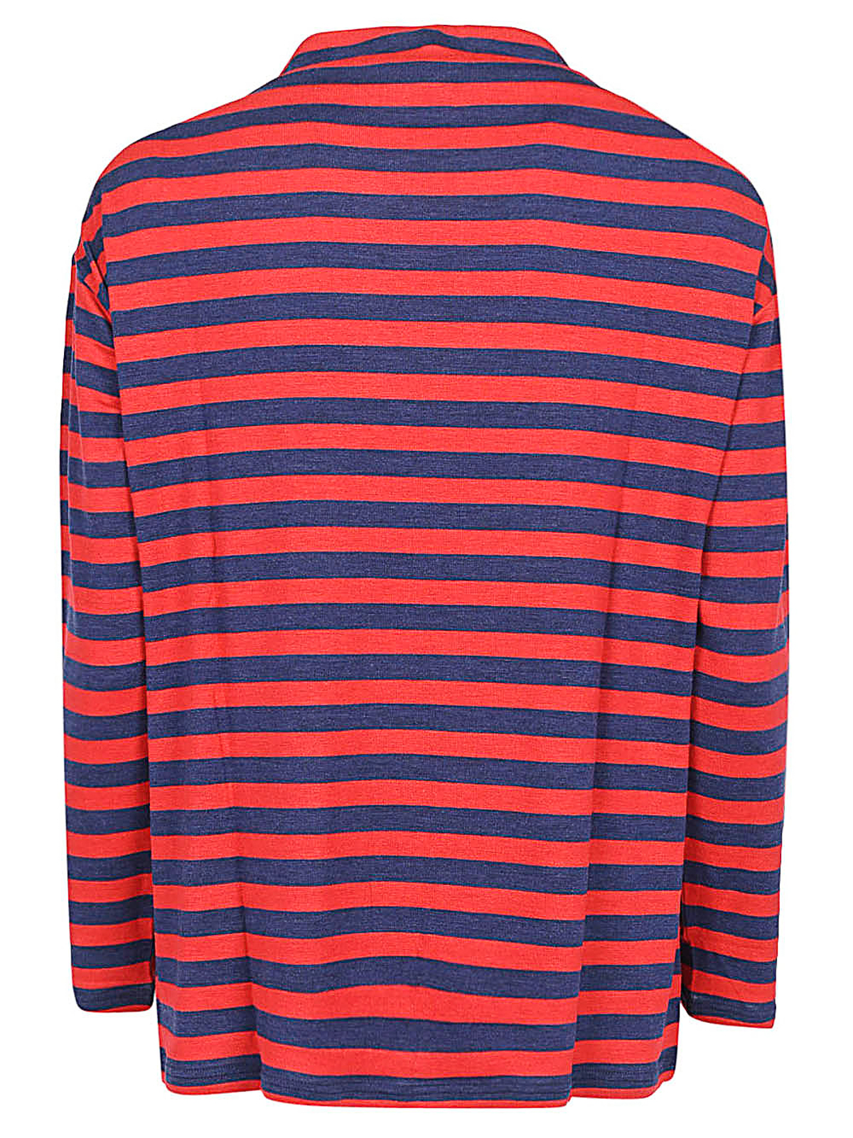 Shop Shirt C-zero Wool Blend Striped Sweater In Red