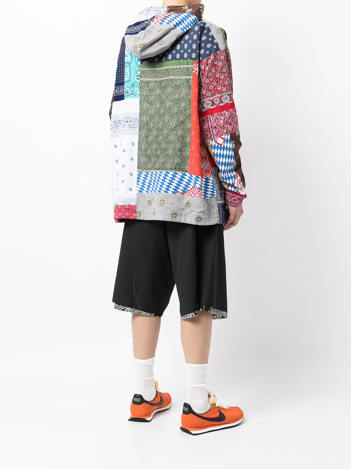 Shop Children Of The Discordance Bandana Print Anorak Jacket In Multicolour