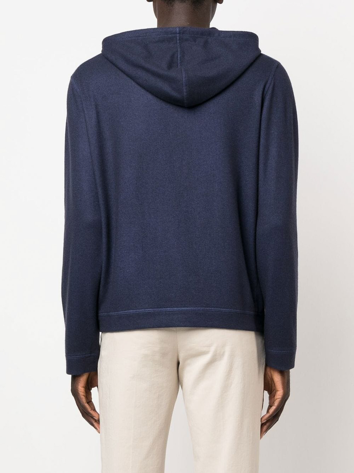 Shop Colombo Silk Blend Cashmere Hoodie In Azul