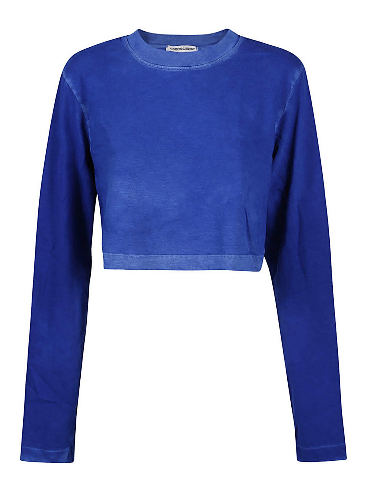 Cottocitizen Long Sleeve Cotton T-shirt In Blue