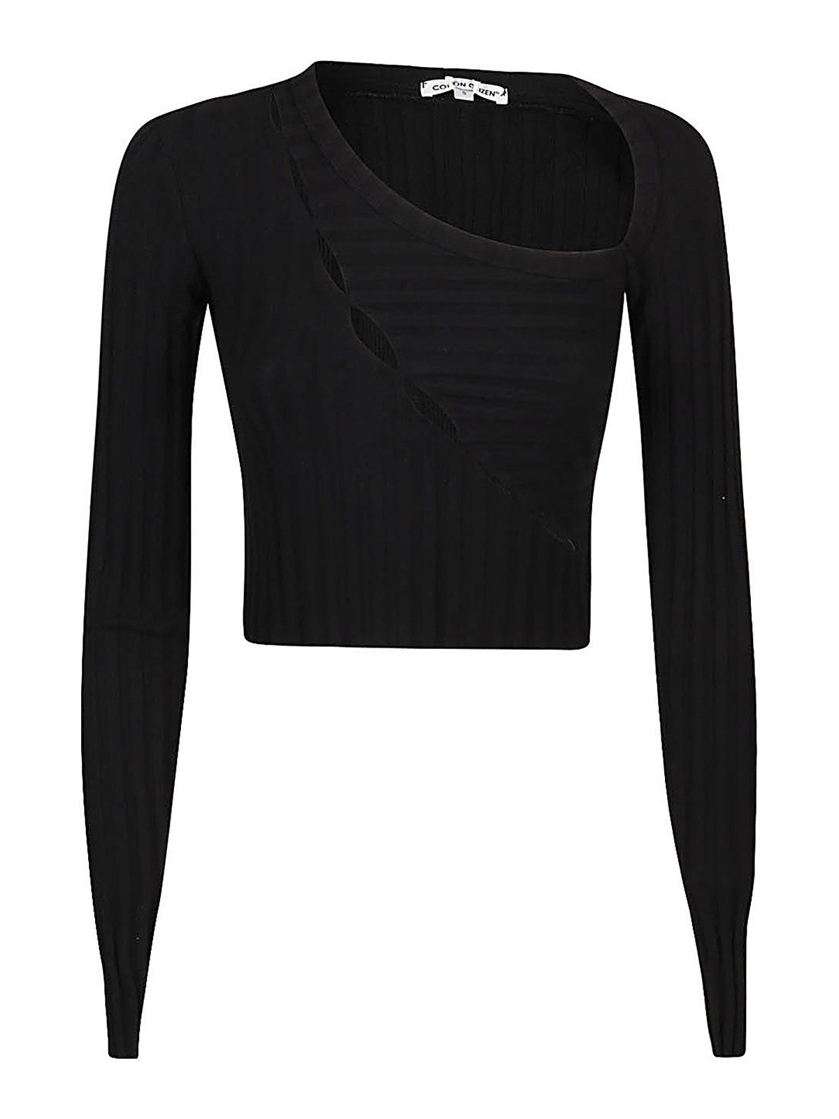 Cottocitizen Long Sleeve Cotton T-shirt In Black