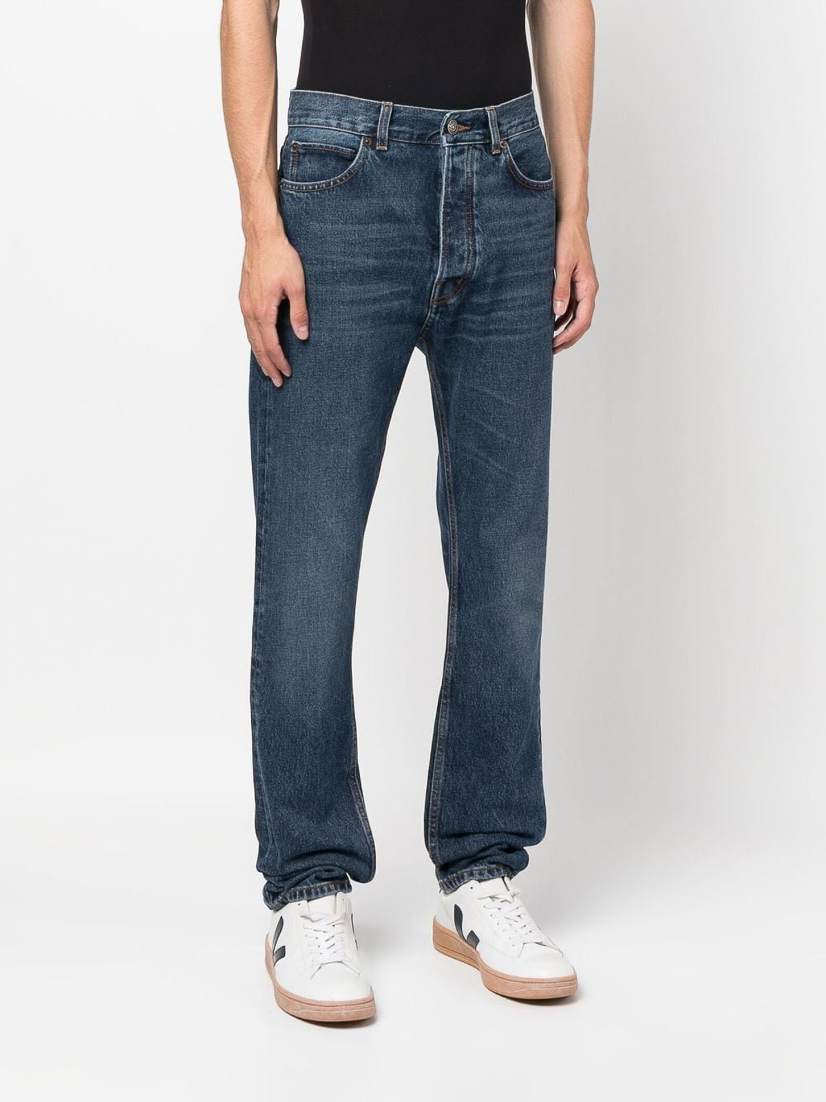 Shop Haikure Regular Fit Denim Jeans In Blue