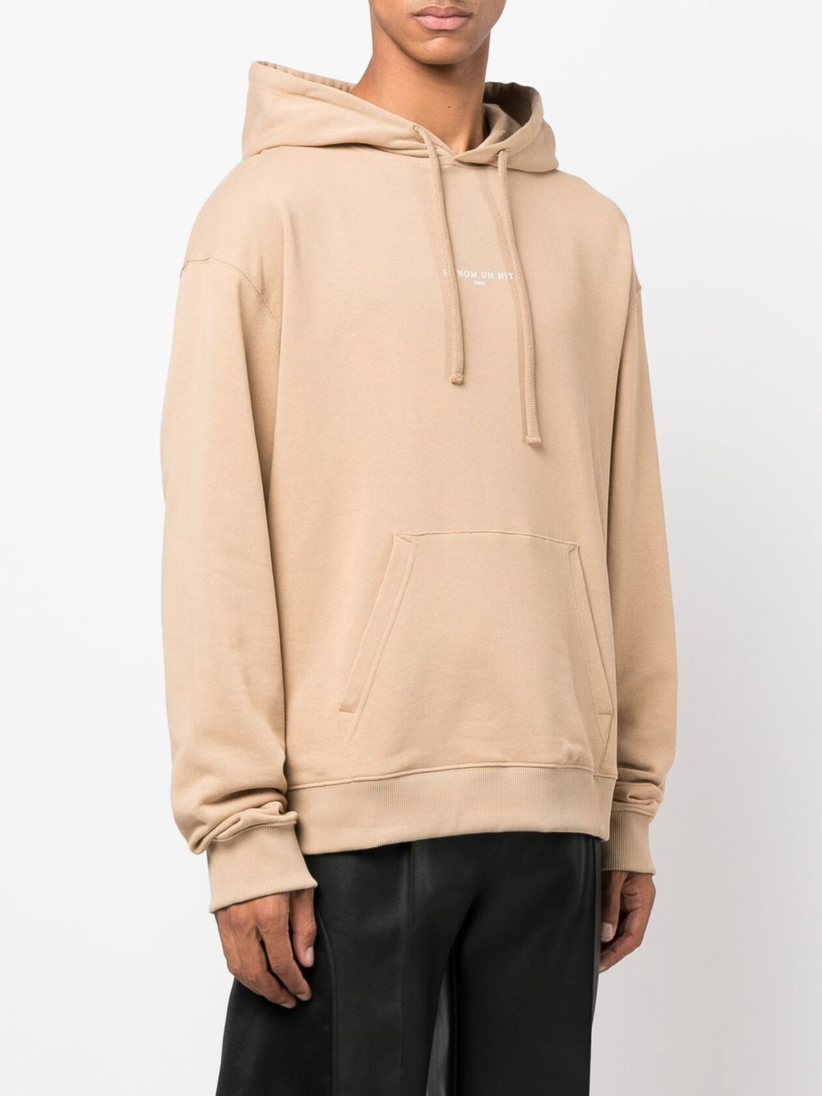 Ih Nom Uh Nit Future mask logo cotton hoodie Beige NUW22236091