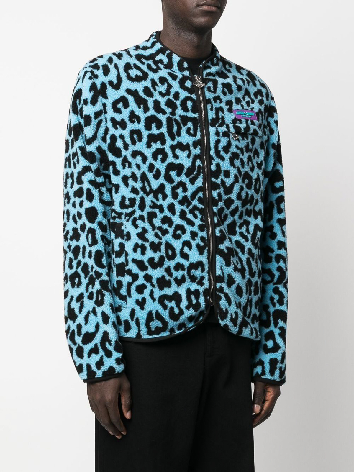 Shop Just Don Spotted Lightweight Jacket In Blue