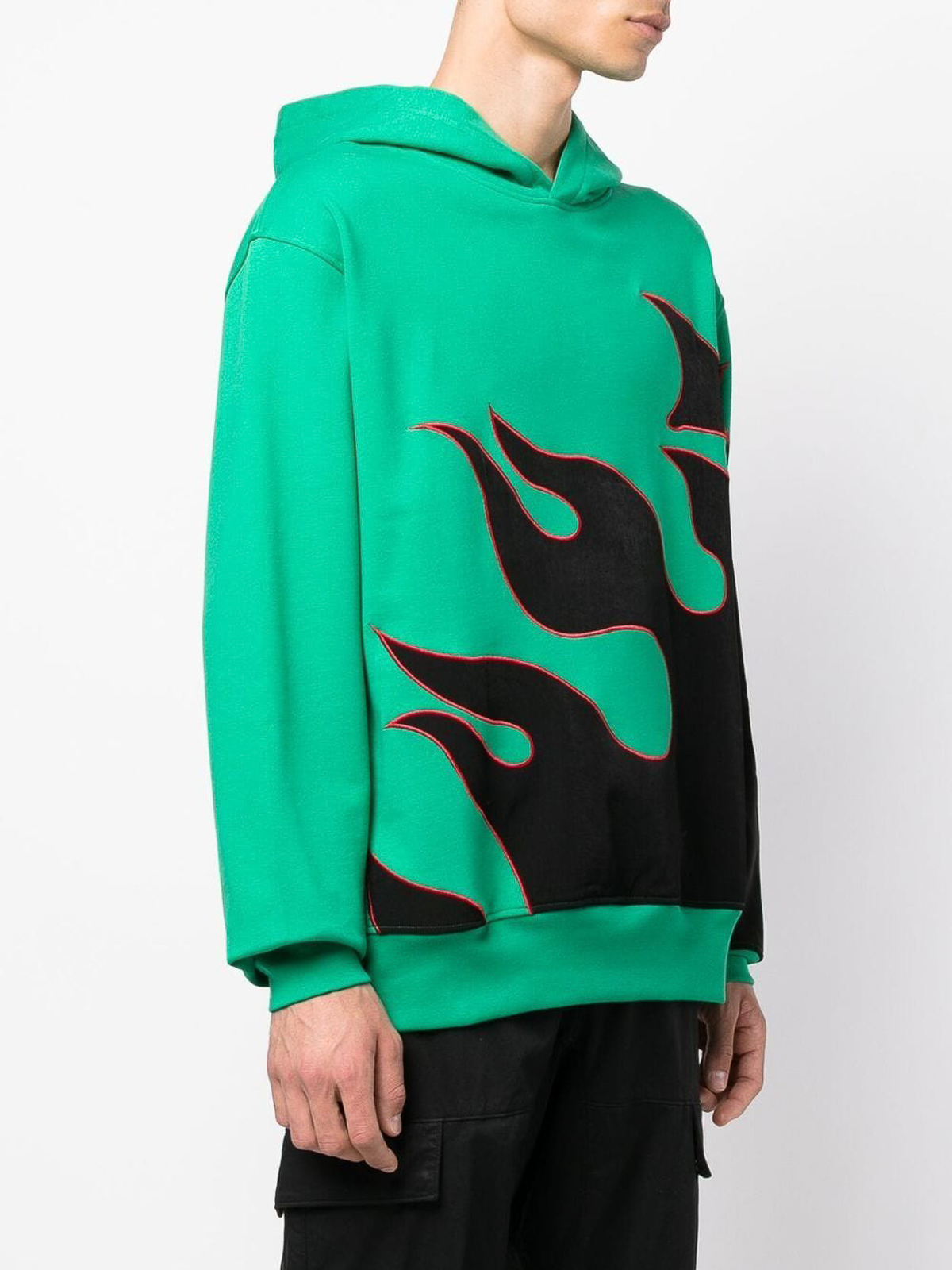 Shop Just Don Cotton Hoodie In Green