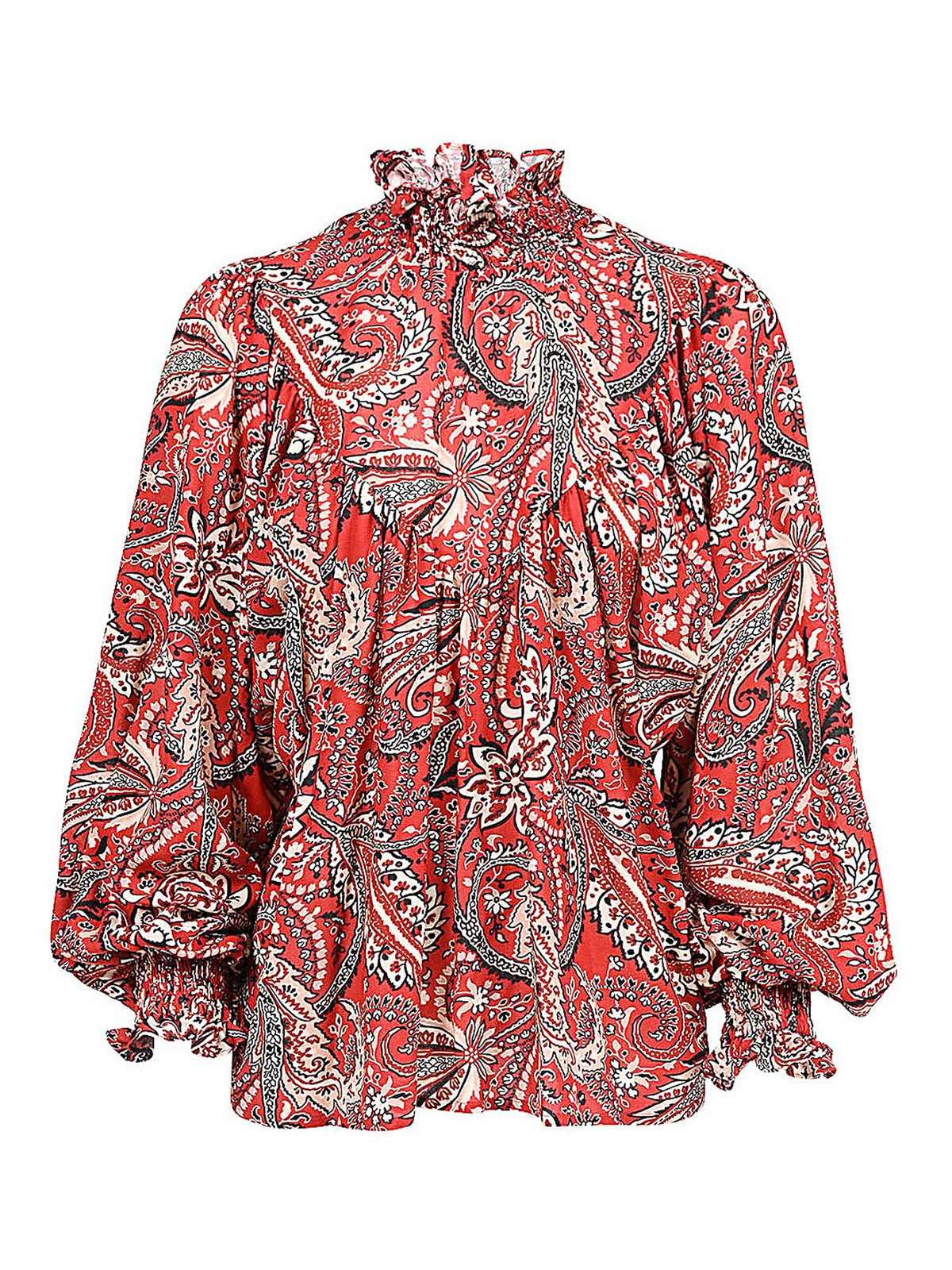 Shop Lavi Paisley Print Shirt In Red