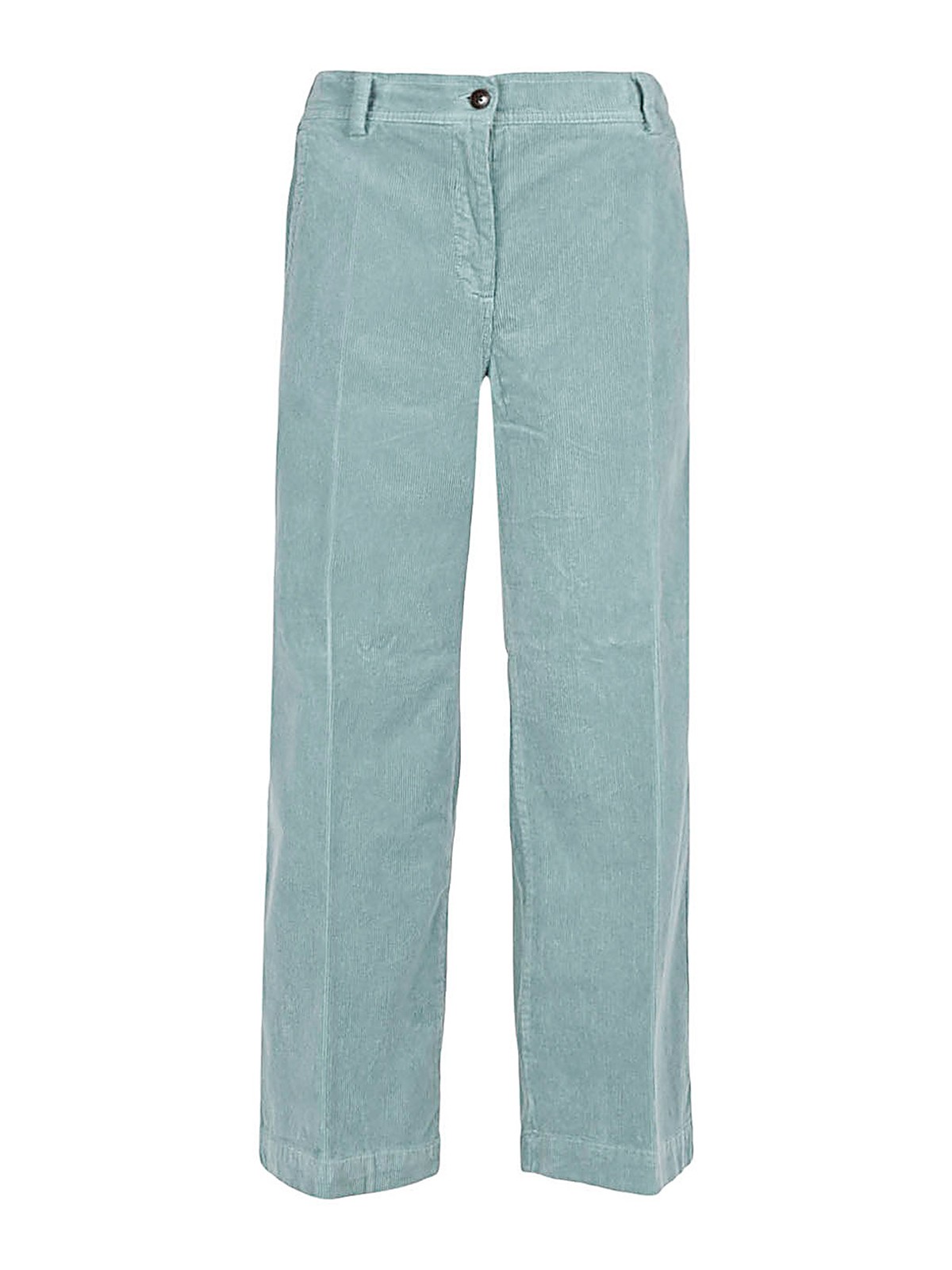 Skill&genes Cotton Trousers In Blue
