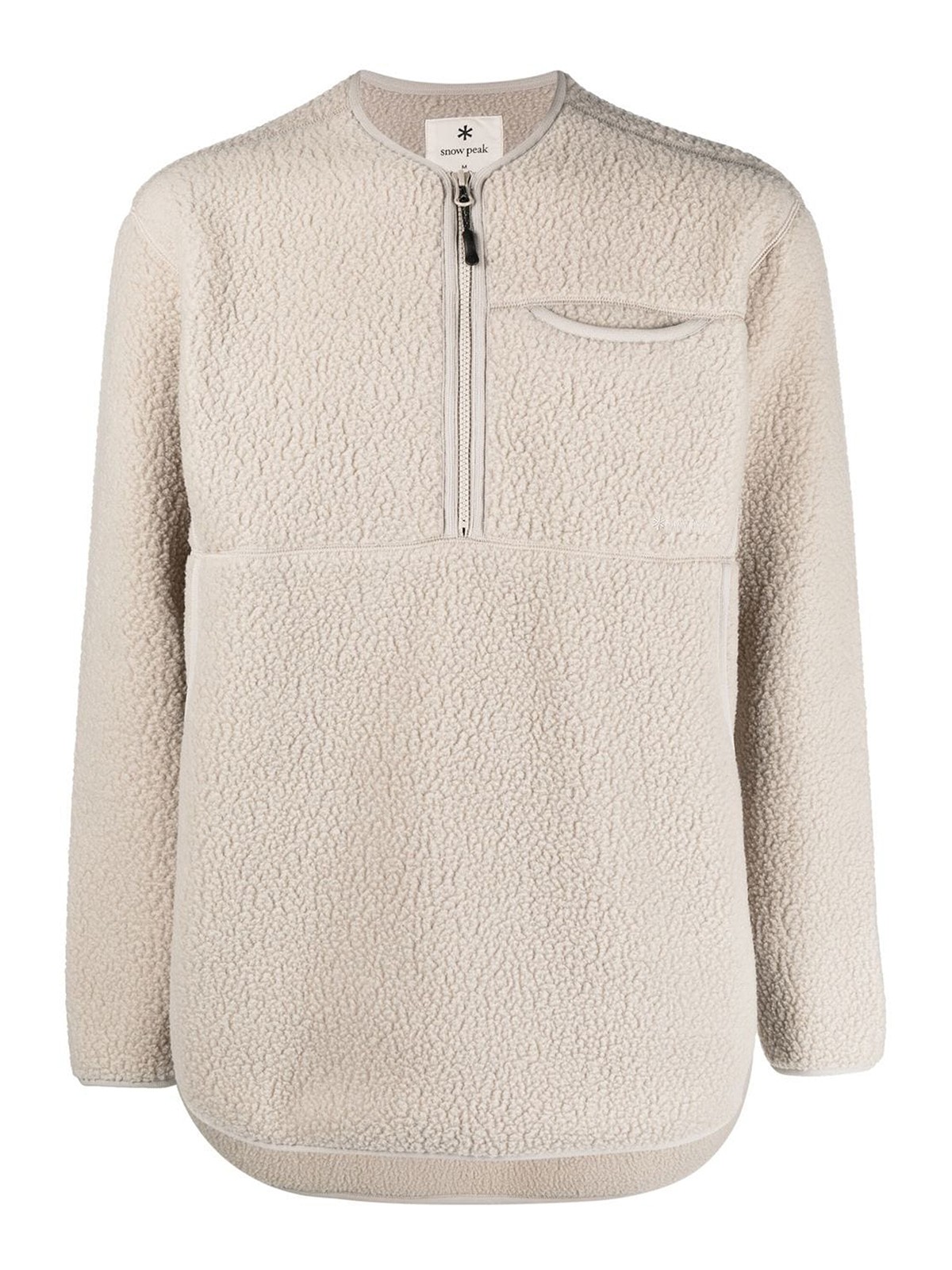 Shop Snow Peak Recycled Polyester Jumper In Beige