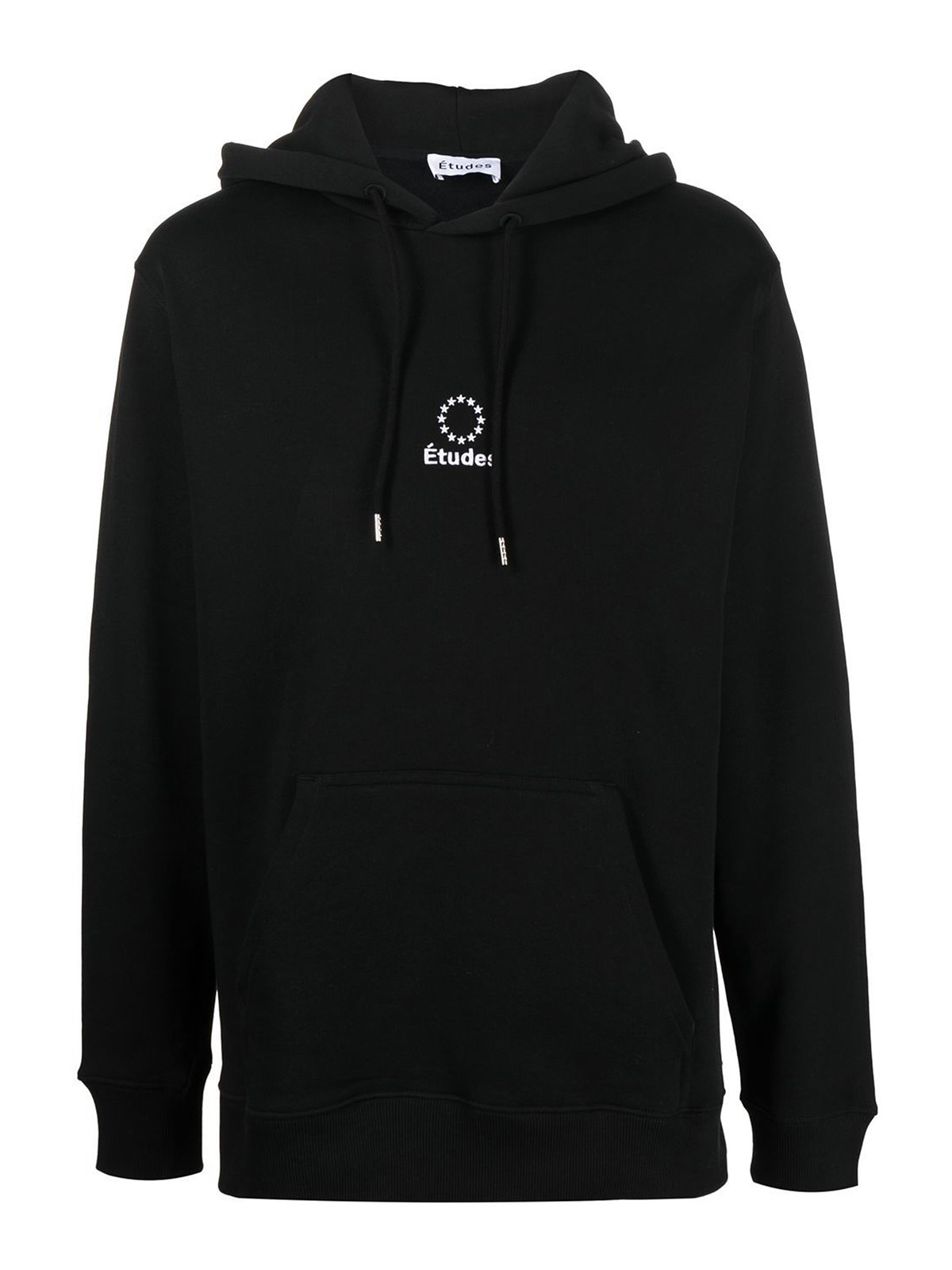 Etudes Studio Organic Cotton Logo Hoodie In Black