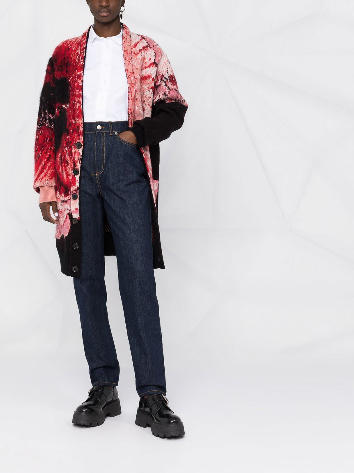 Alexander Mcqueen ストレートジーンズ - ブルー|687420QMAB44147