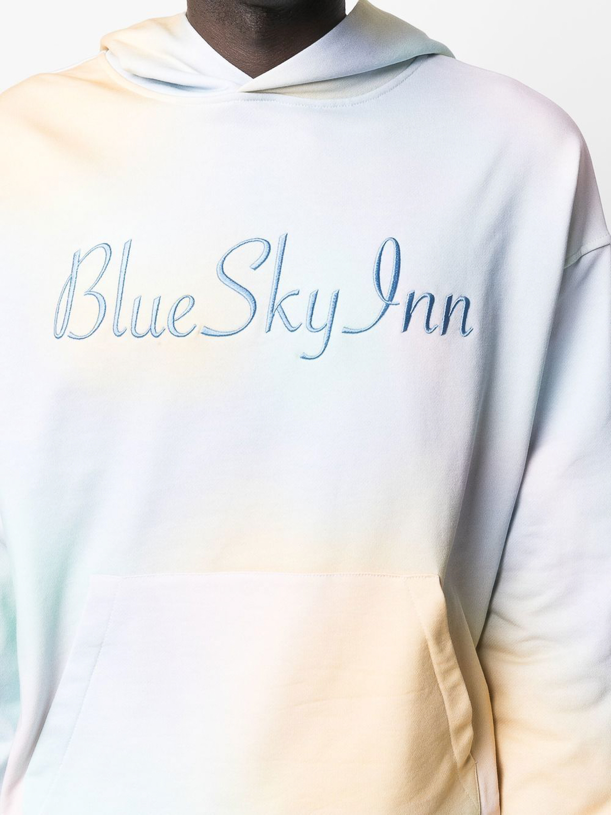 Shop Blue Sky Inn Cotton Tie-dye Hoodie In Multicolour