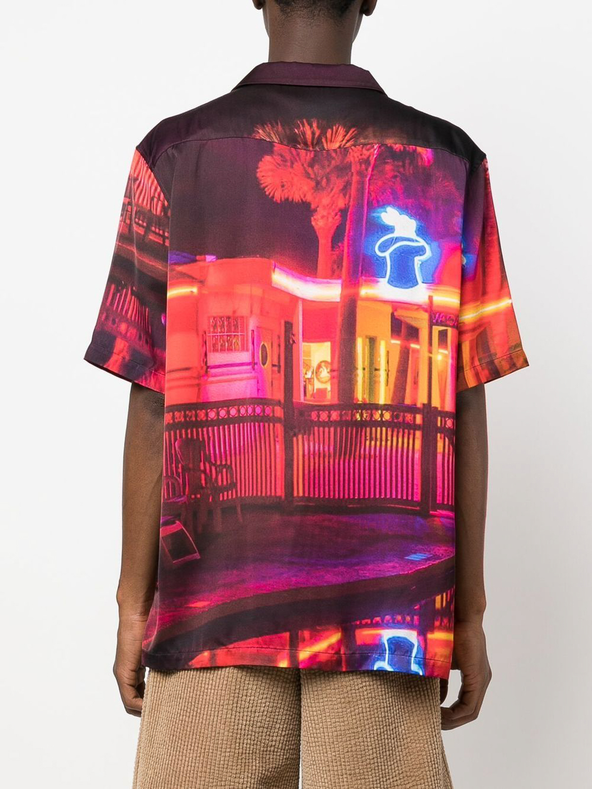 Shop Blue Sky Inn Viscose Printed Shirt In Multicolour