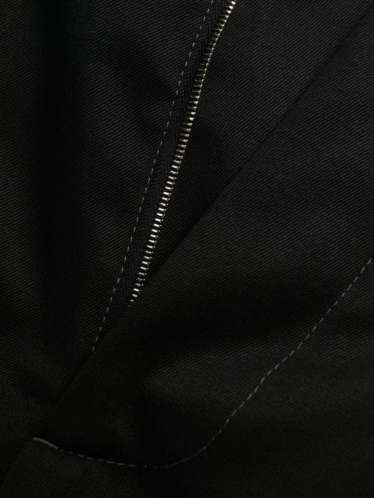 Shop Marni Wool Chino Trousers In Black