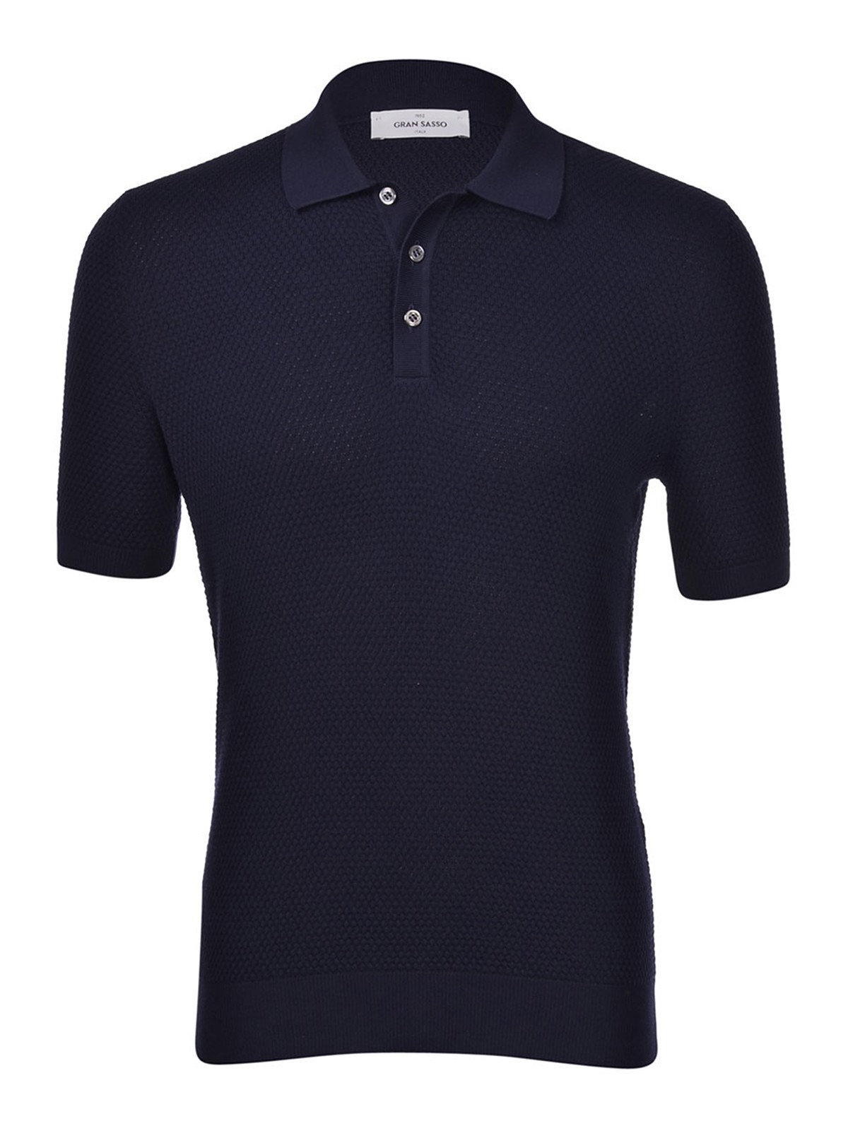 Gran Sasso Cotton Polo Shirt In Blue