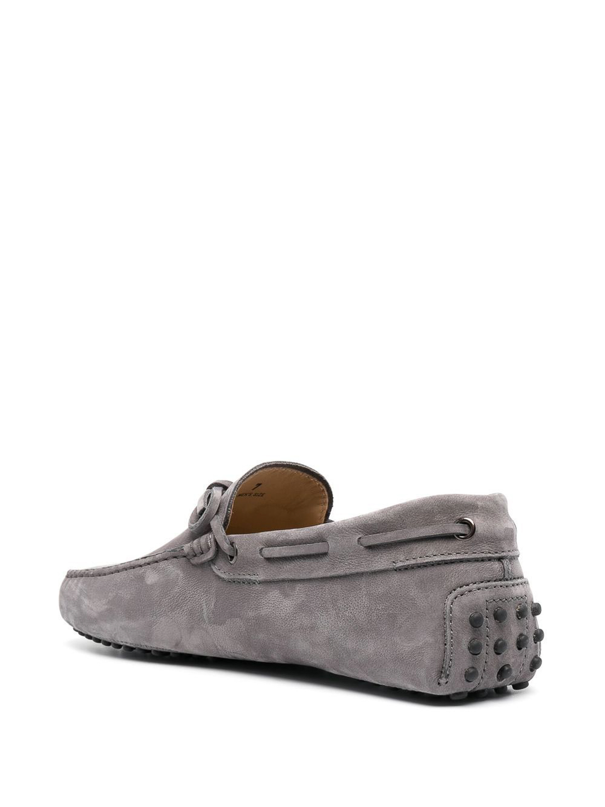 Shop Tod's Moccasin Rubber In Grey