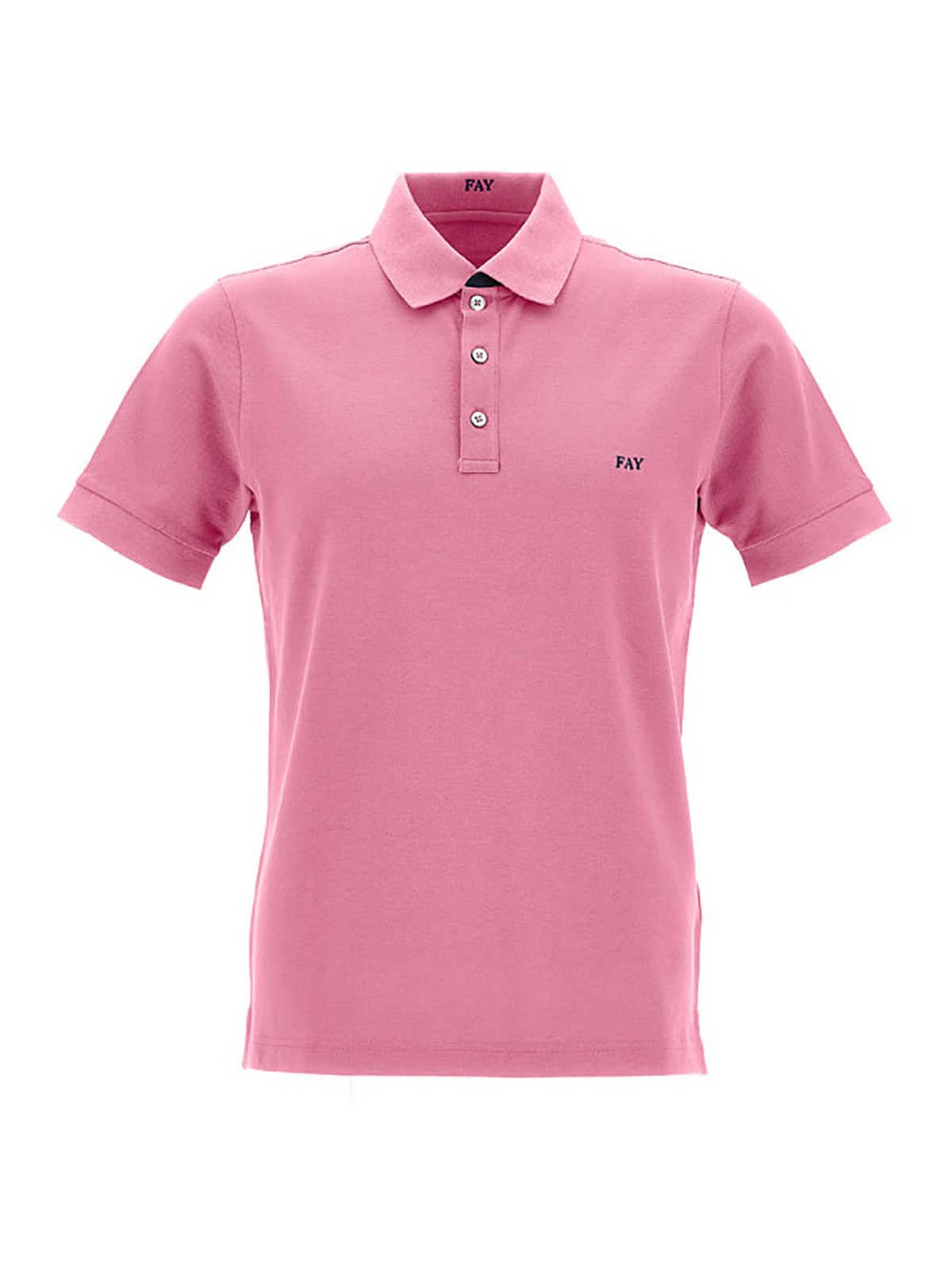 Fay Short-sleeved Polo Shirt In Pink