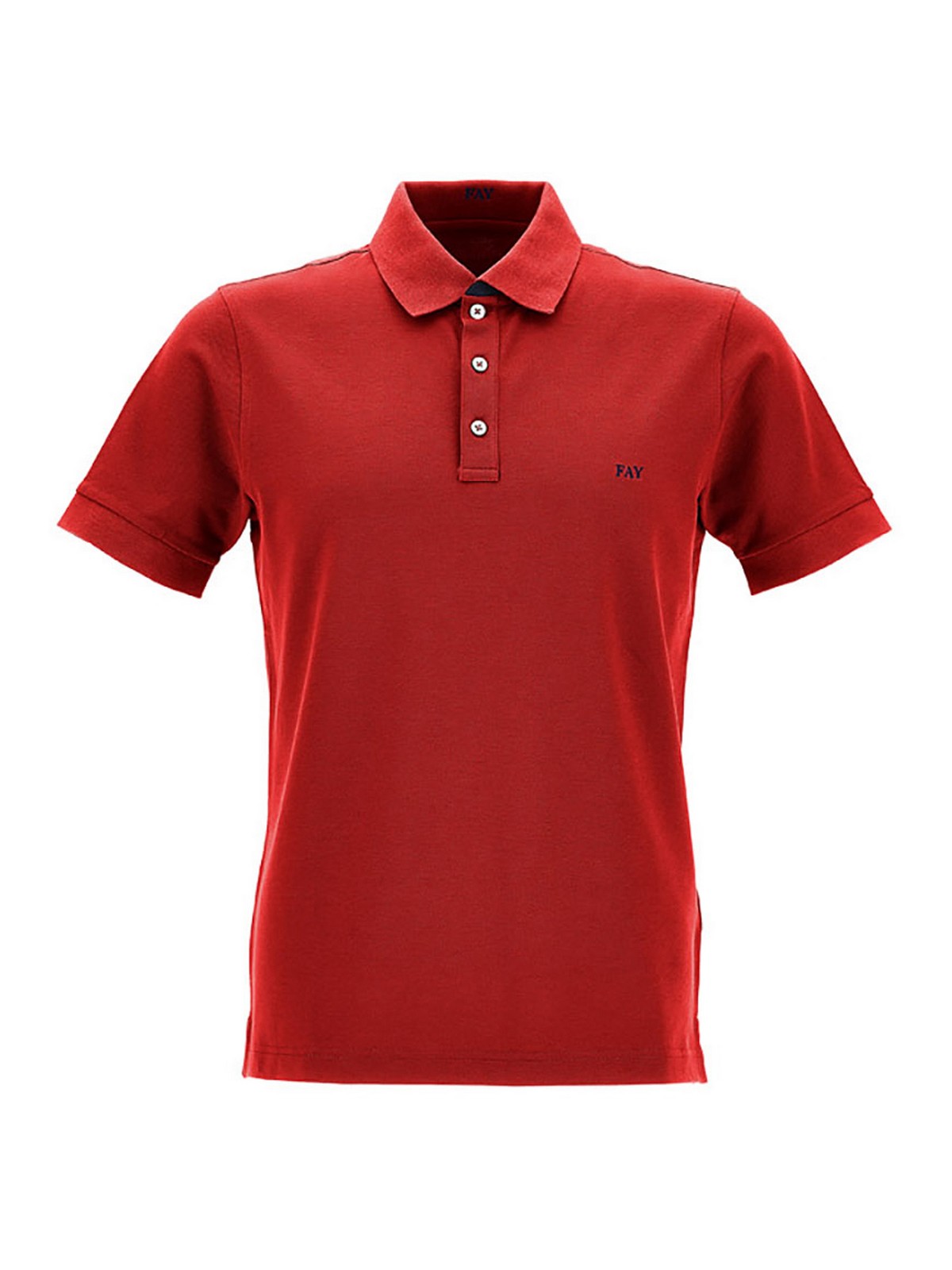 Fay Short-sleeved Polo Shirt In Red