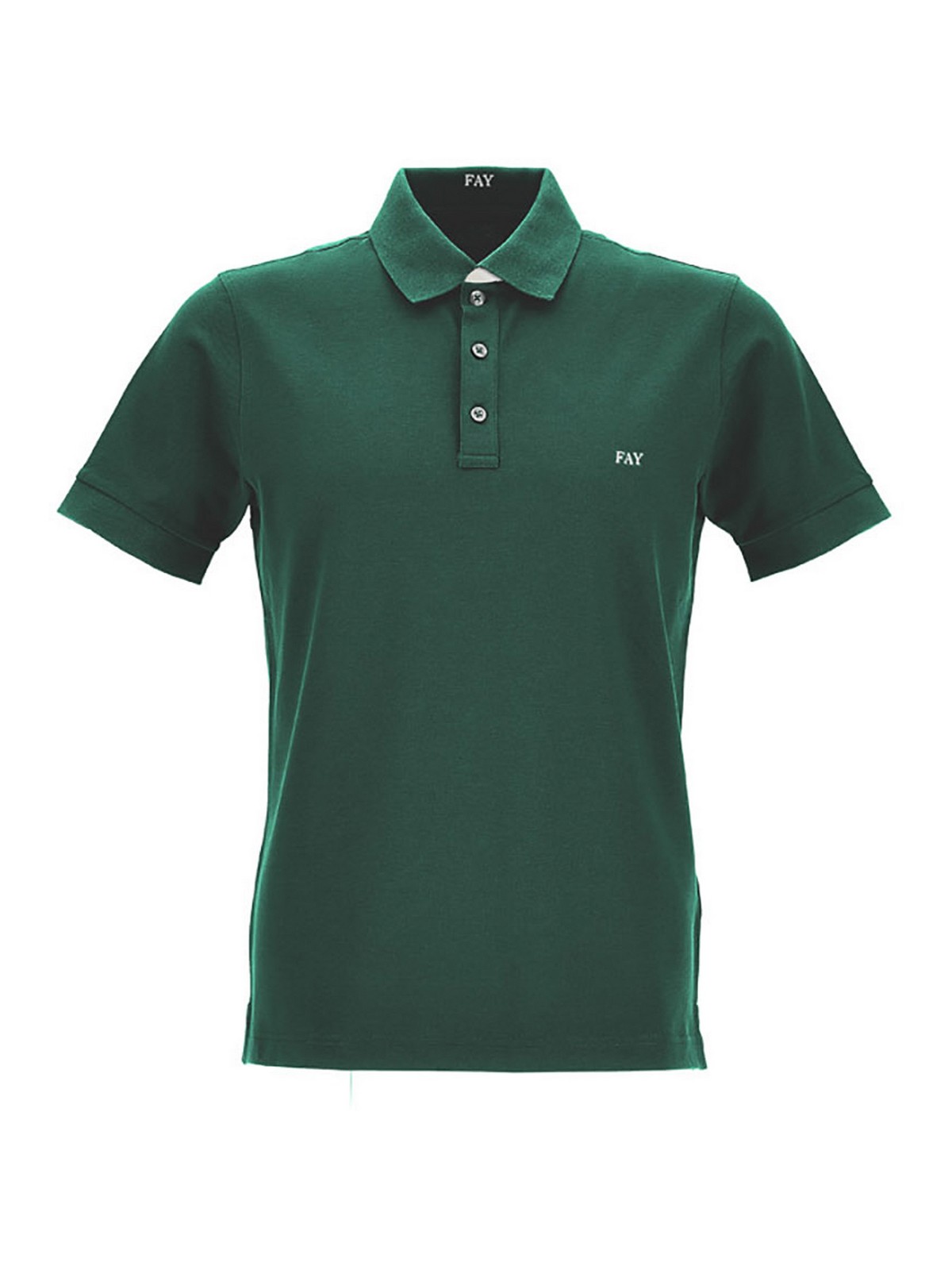 Tシャツ・カットソー Fay Short-sleeved cotton polo shirt (NPMB2501340UCX U806) POLO PIQUET FAY NPMB250135STDWU806 U806 - Giglio Luxury