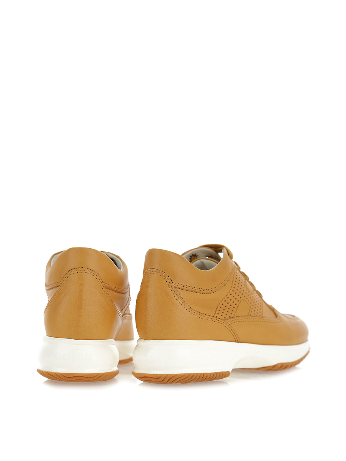 Shop Hogan Interactive Trainers In Camel