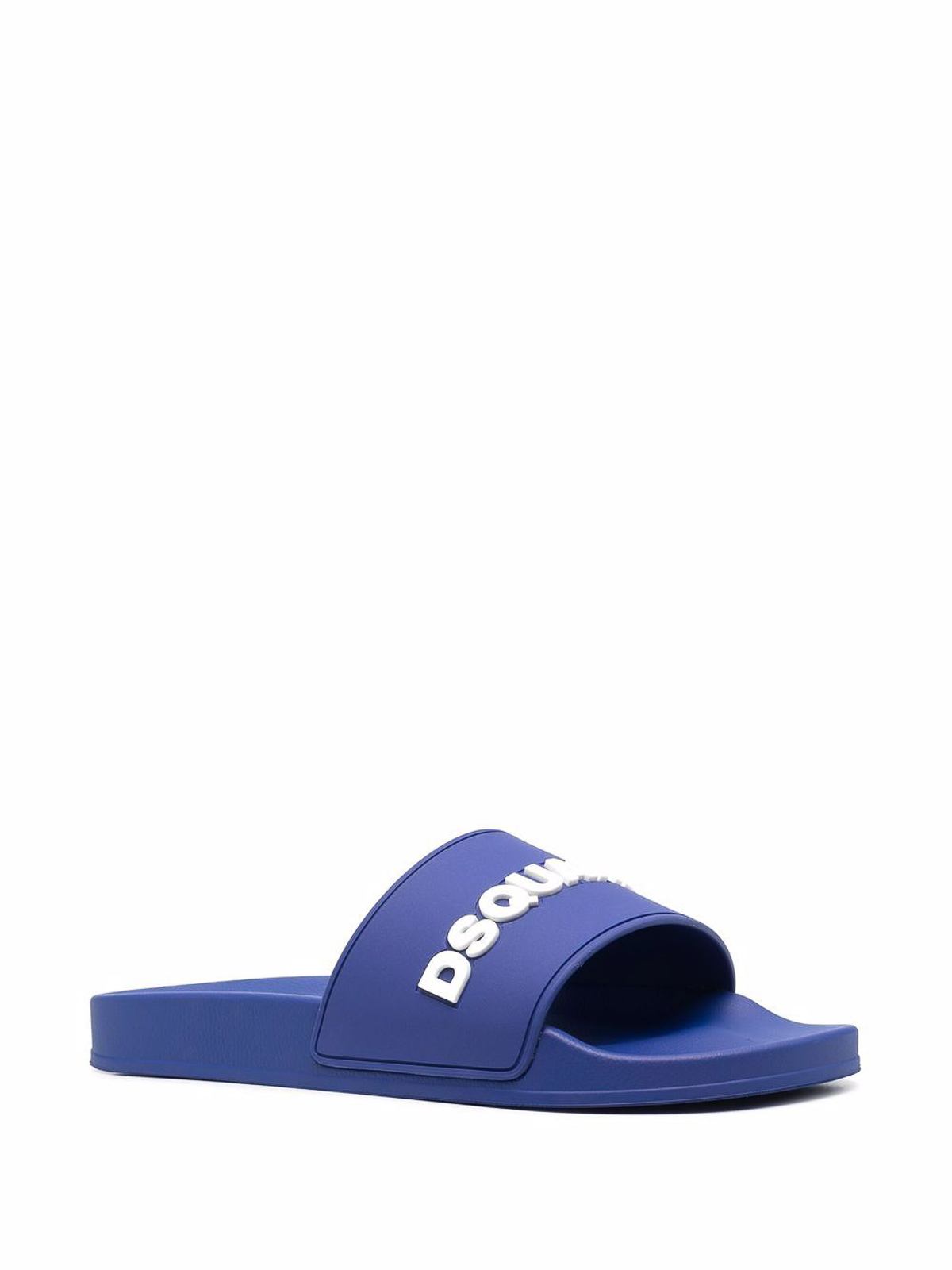 Shop Dsquared2 Logo Pool Sliders In Blue