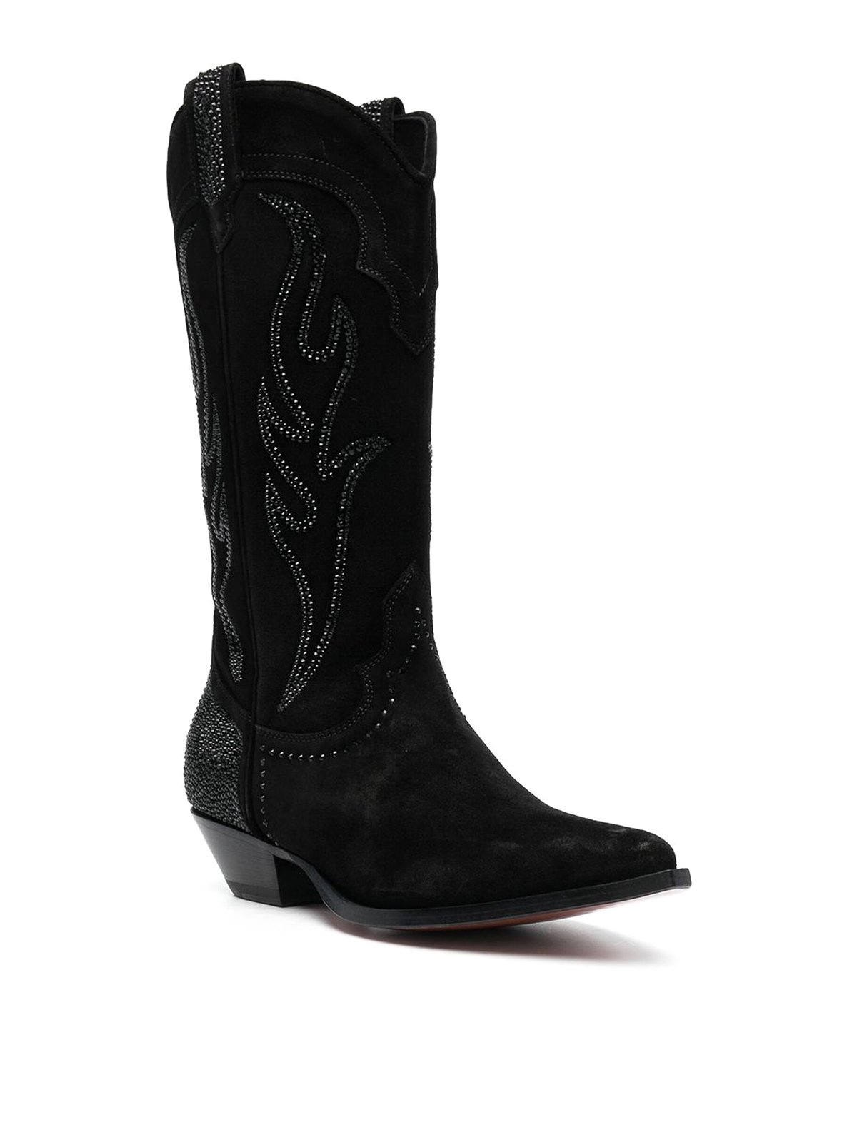 Sonora Santa Fe Leather Boots In Black
