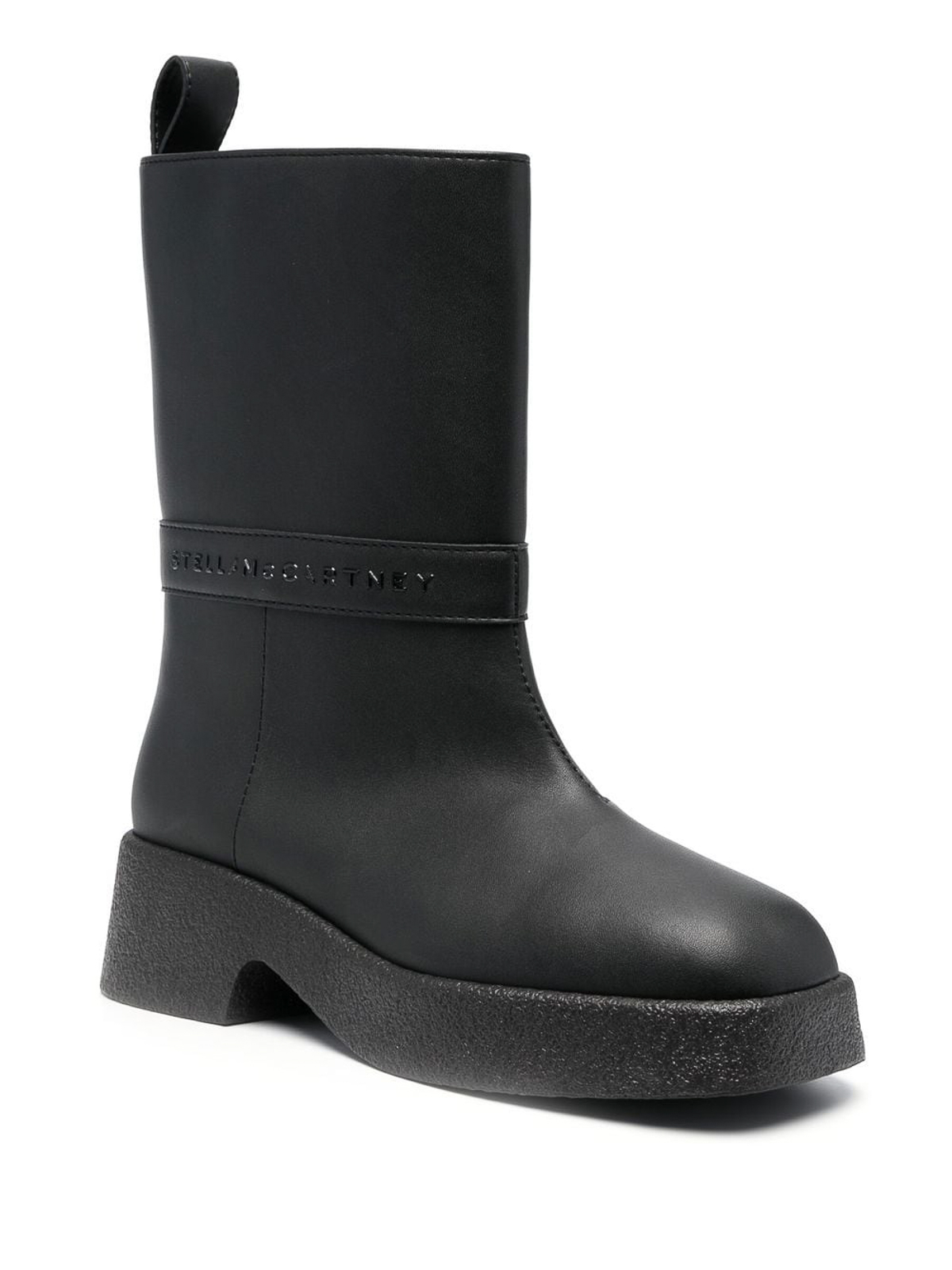 Shop Stella Mccartney Skyla Rain Boots In Negro