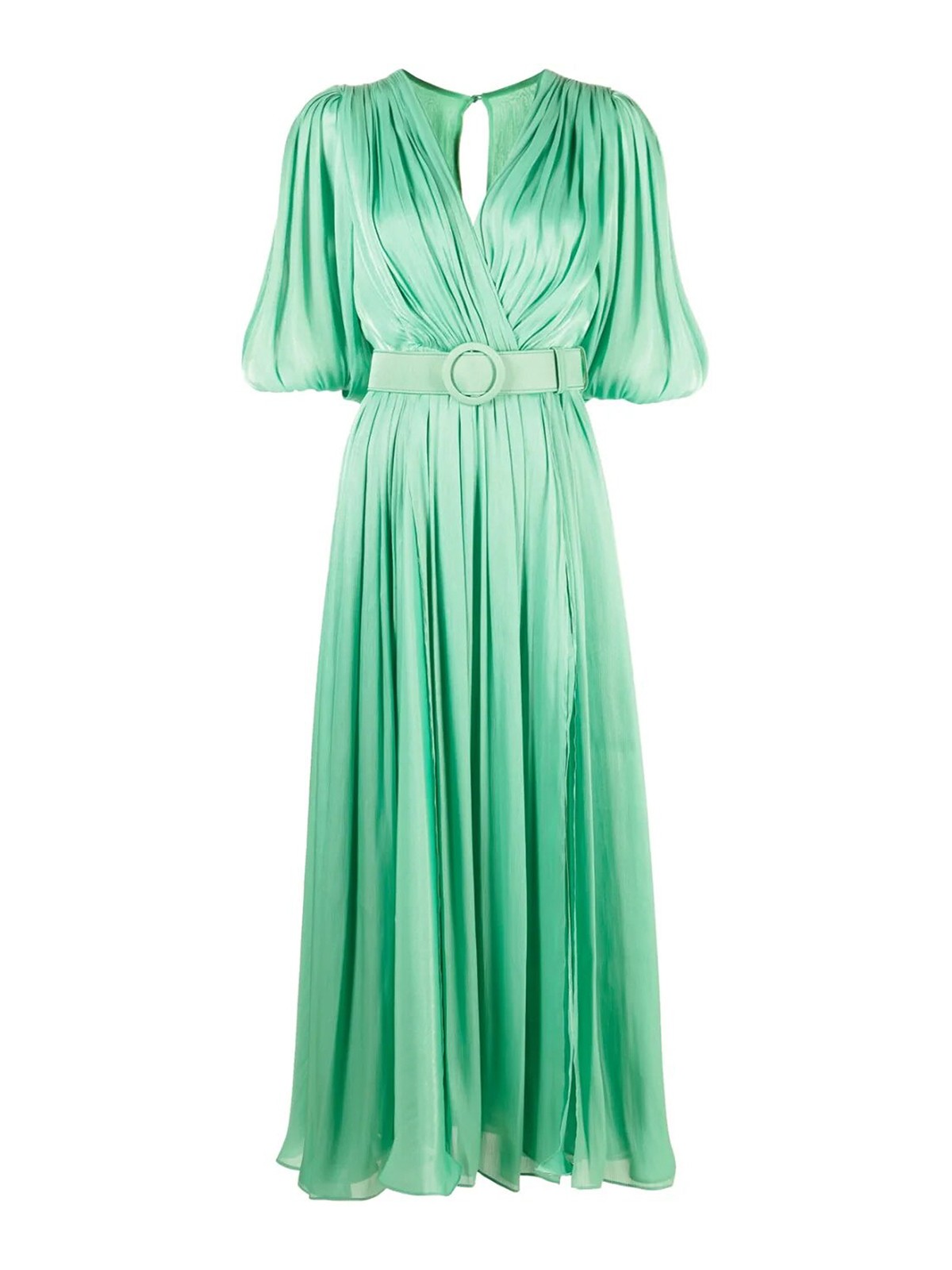 green silk slit dress Olive green silk dress with belt, long slit dress, bridesmaid dress,  wedding guest dress, maxi dress, evening dress, formal dress – ENME.ME